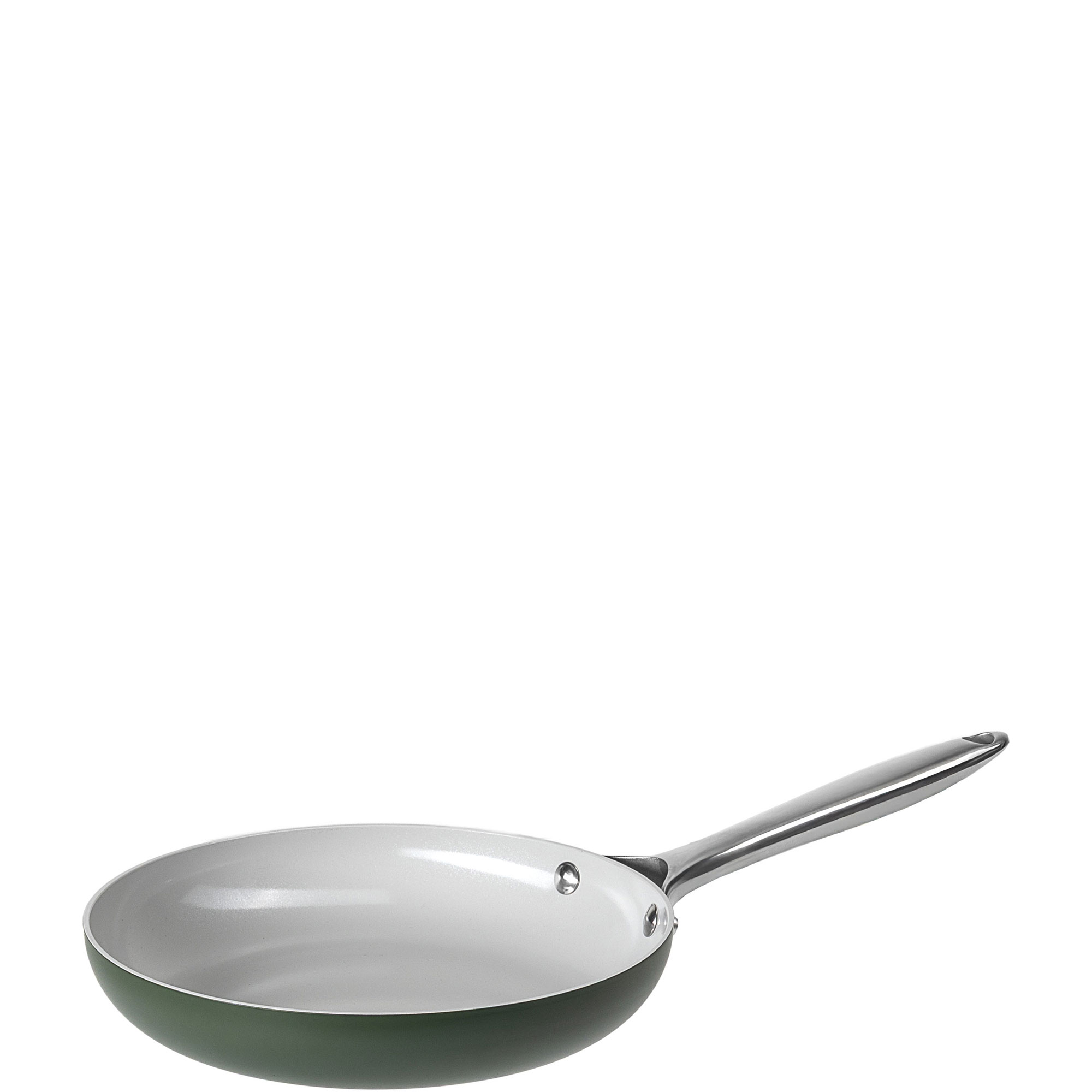 Green Pressed Aluminium Frying Pan 24cm