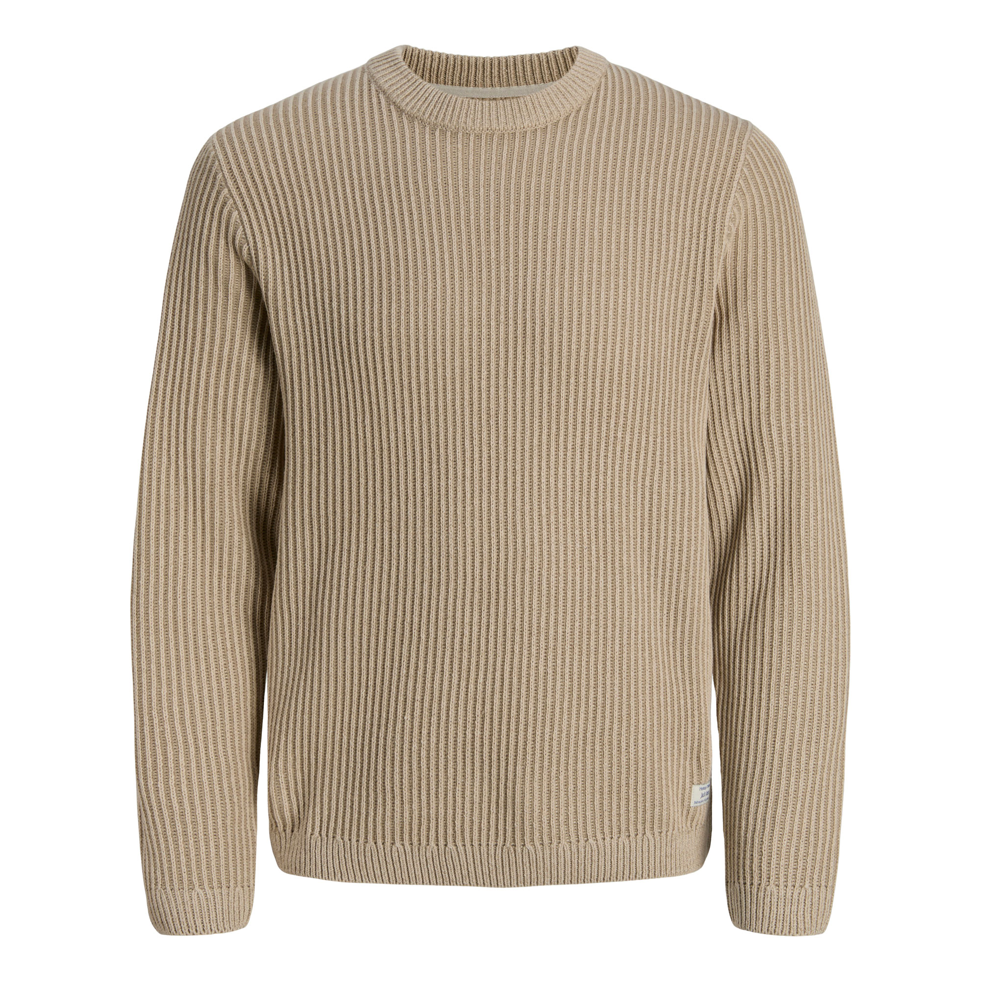 Jack & Jones Herren Pullover Rundhals Baumwoll-Mix Gr. S Beige - Bild 11