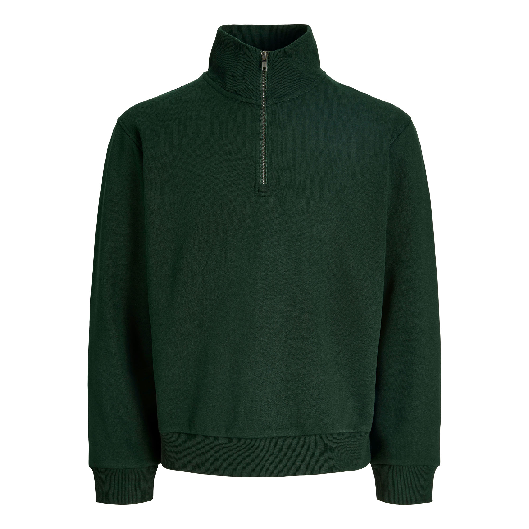 Jack&Jones - Jjebradley Sweat Half Zip Noos Scarab - Gr. - S - Bild 4