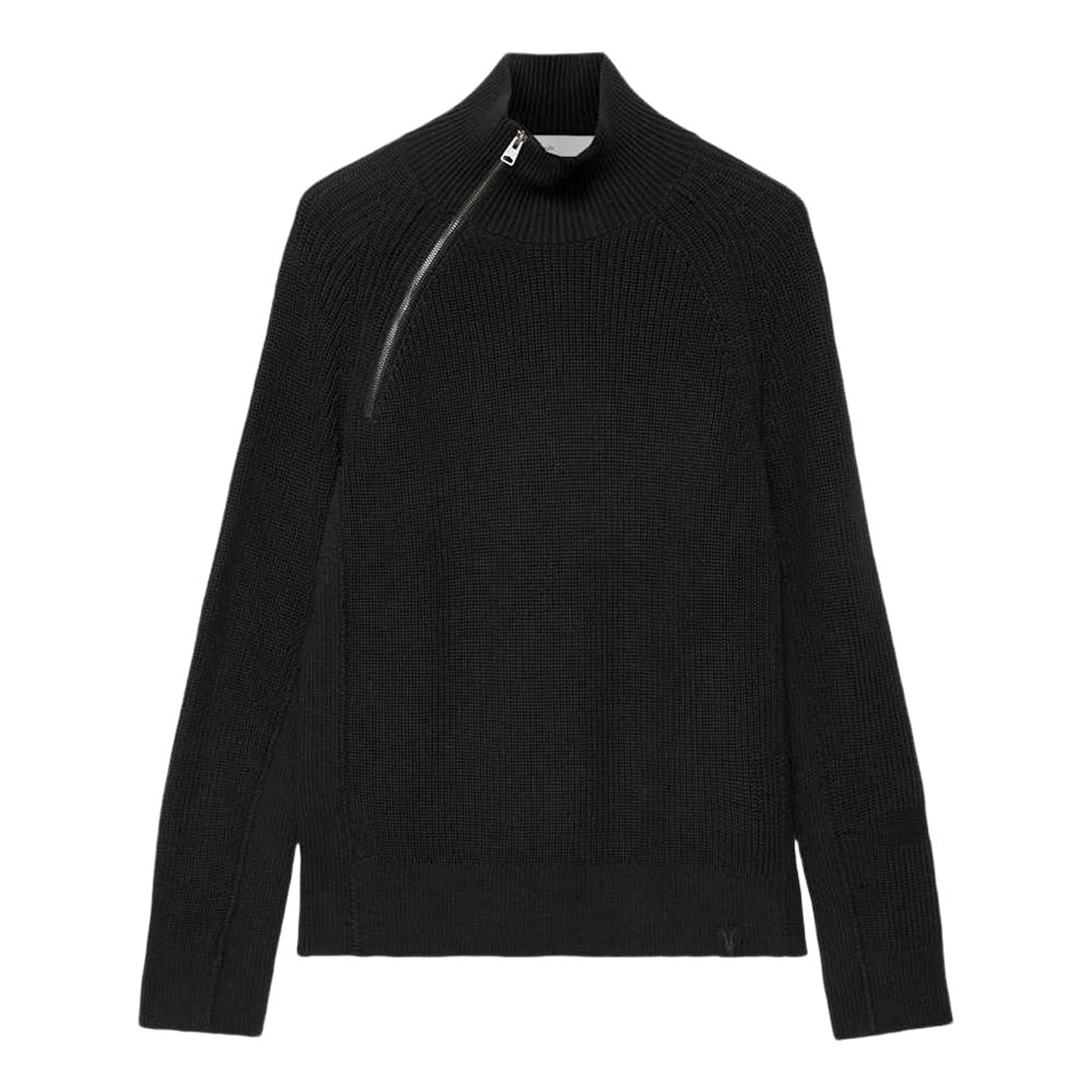 Allsaints Kit Ramskull Logo Zip Sweater