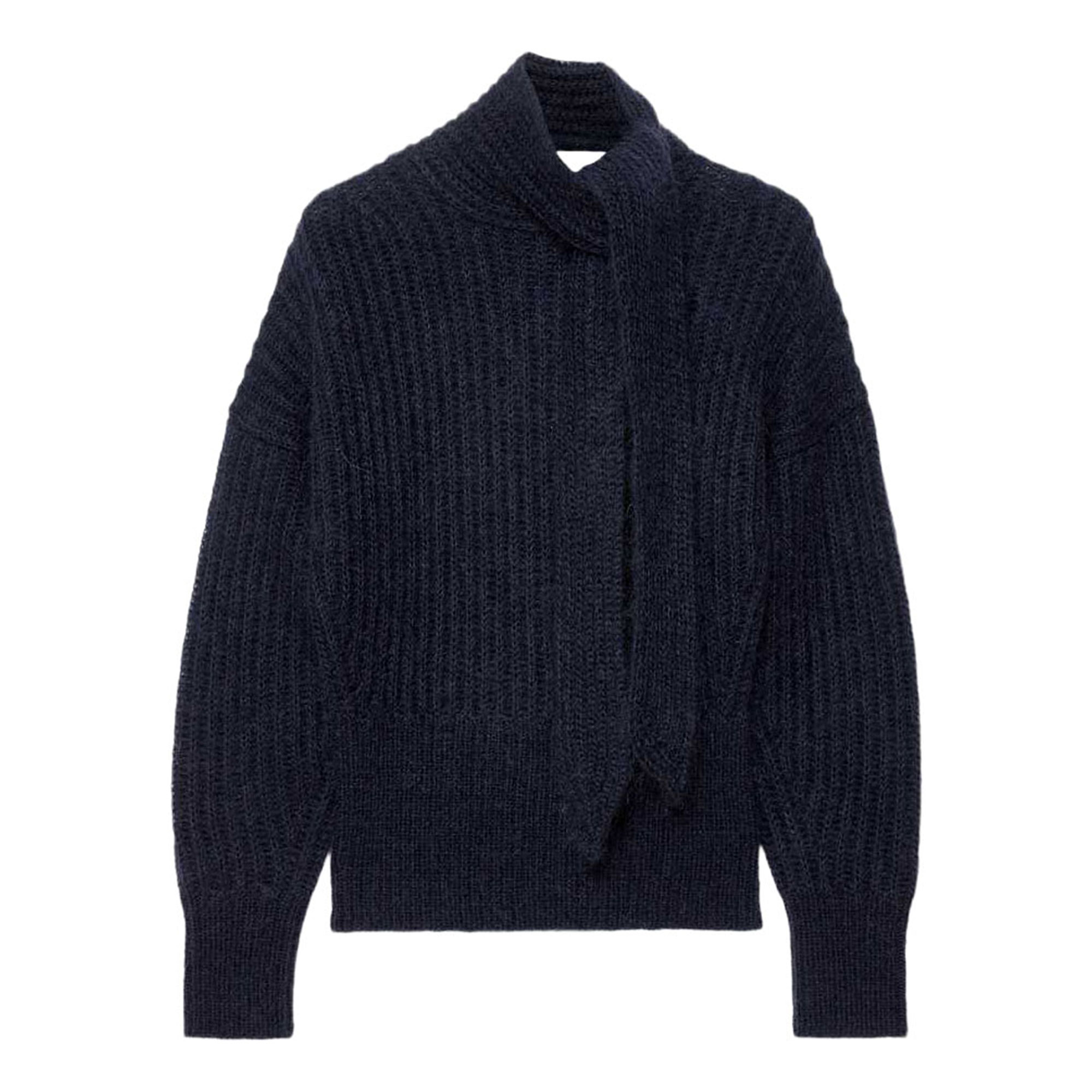 Allsaints Etty Scarf-Tie Sweater