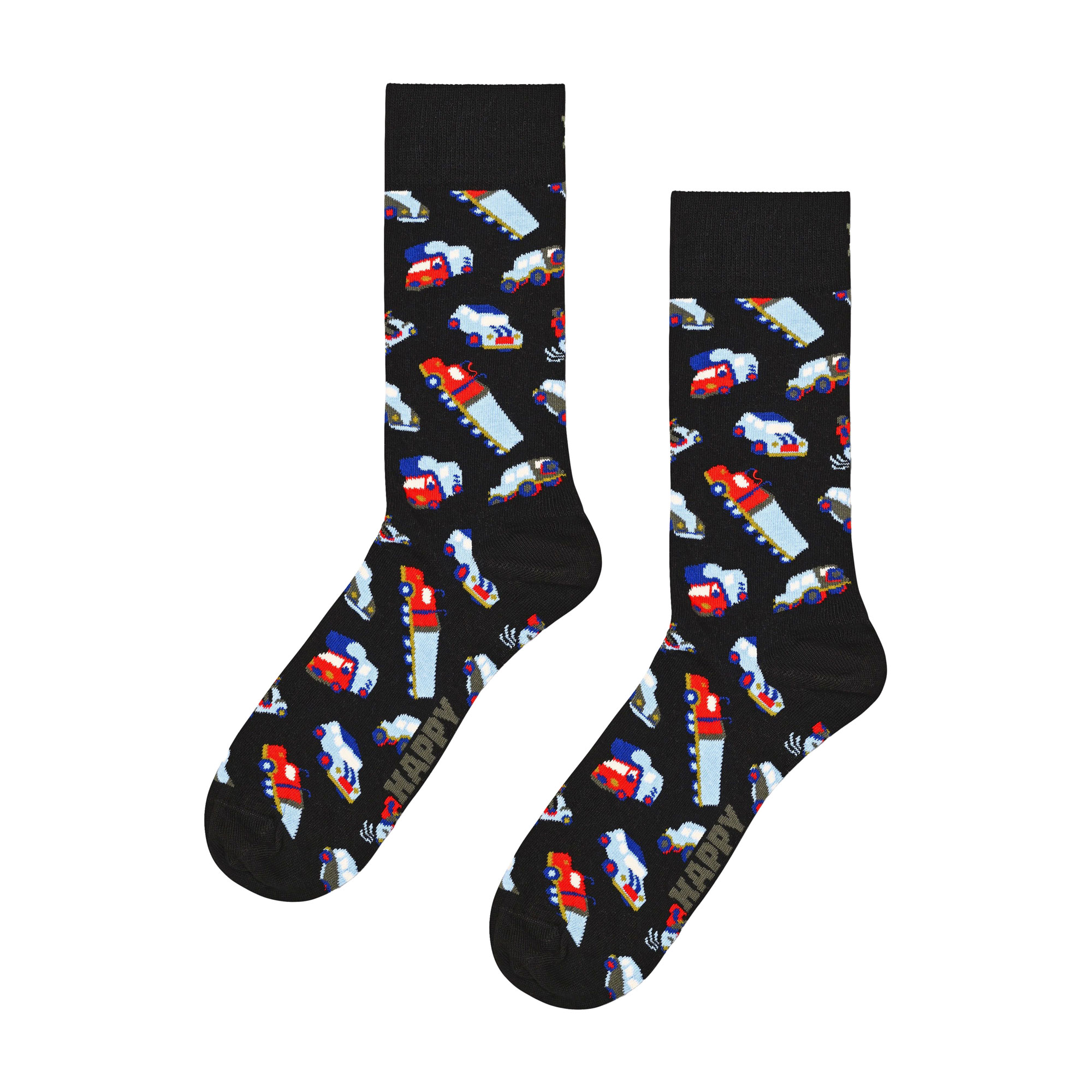 Happy Socks Schwarz - Traffic Jam Sock - Gr. - 43.5 - Bild 4