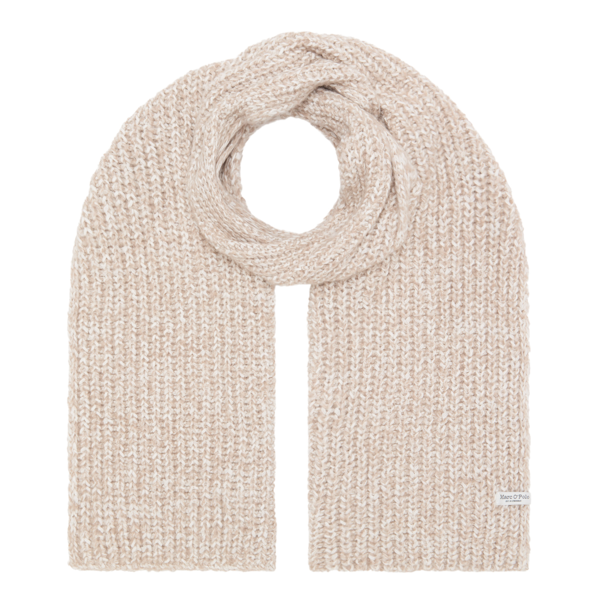 Marc O'polo Damen Marrone Strickschal "Aus Bio-Baumwoll-Mix Mit Alpakawolle", Beige (Light Braun), Obermaterial: 49% Baumwolle, 24% Polyamid, 22% Alpaka, - Image 5