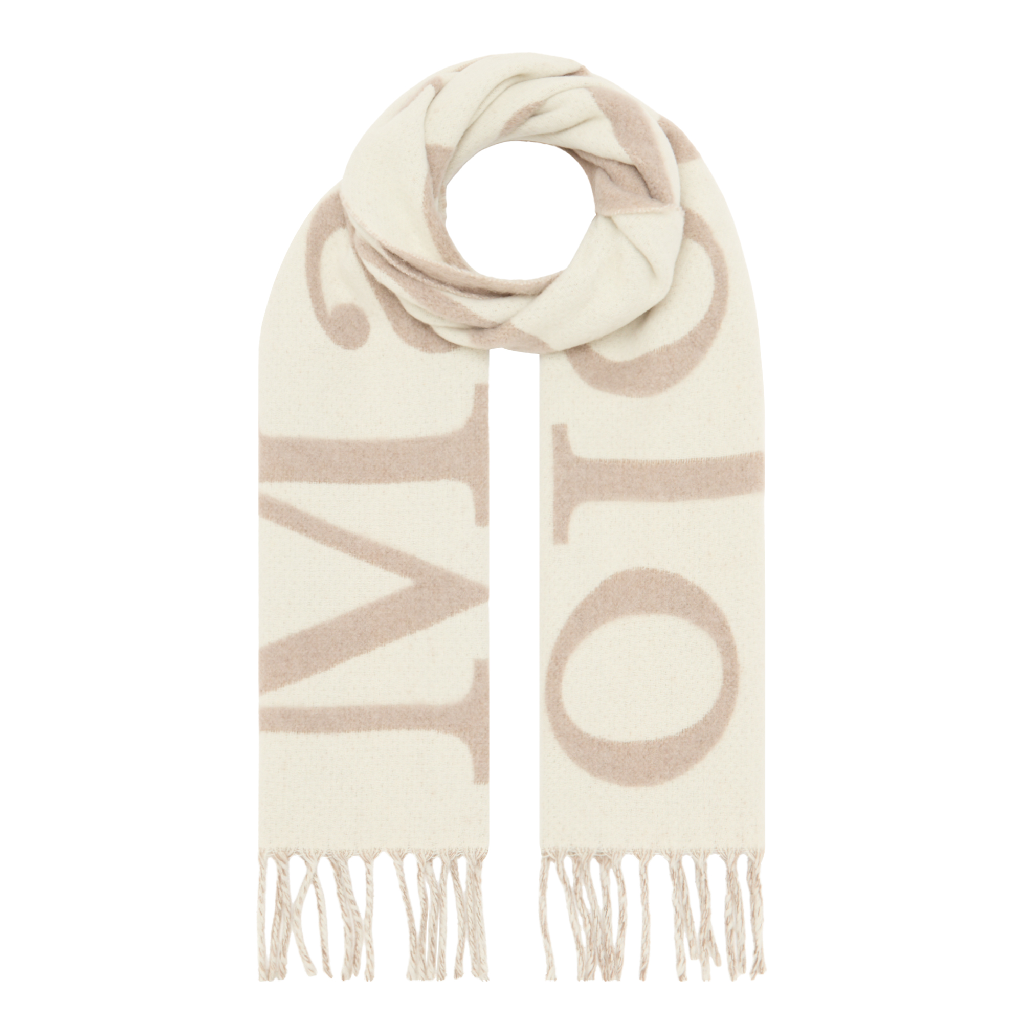 Marc O'polo Casual Damen Beige - Jacquard-Schal Light - Gr. - Os - Bild 6