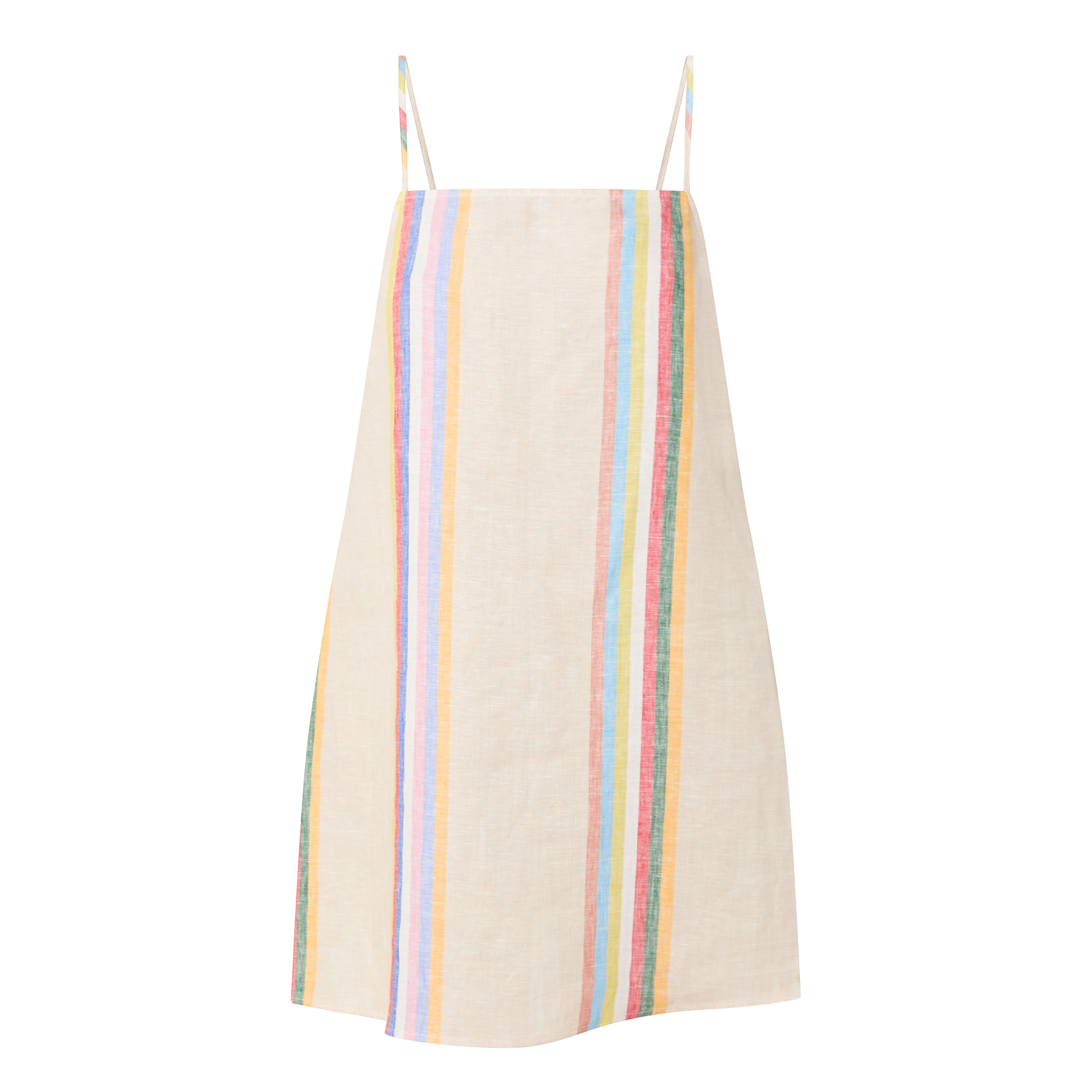 STAUD Laura Linen Mini Dress