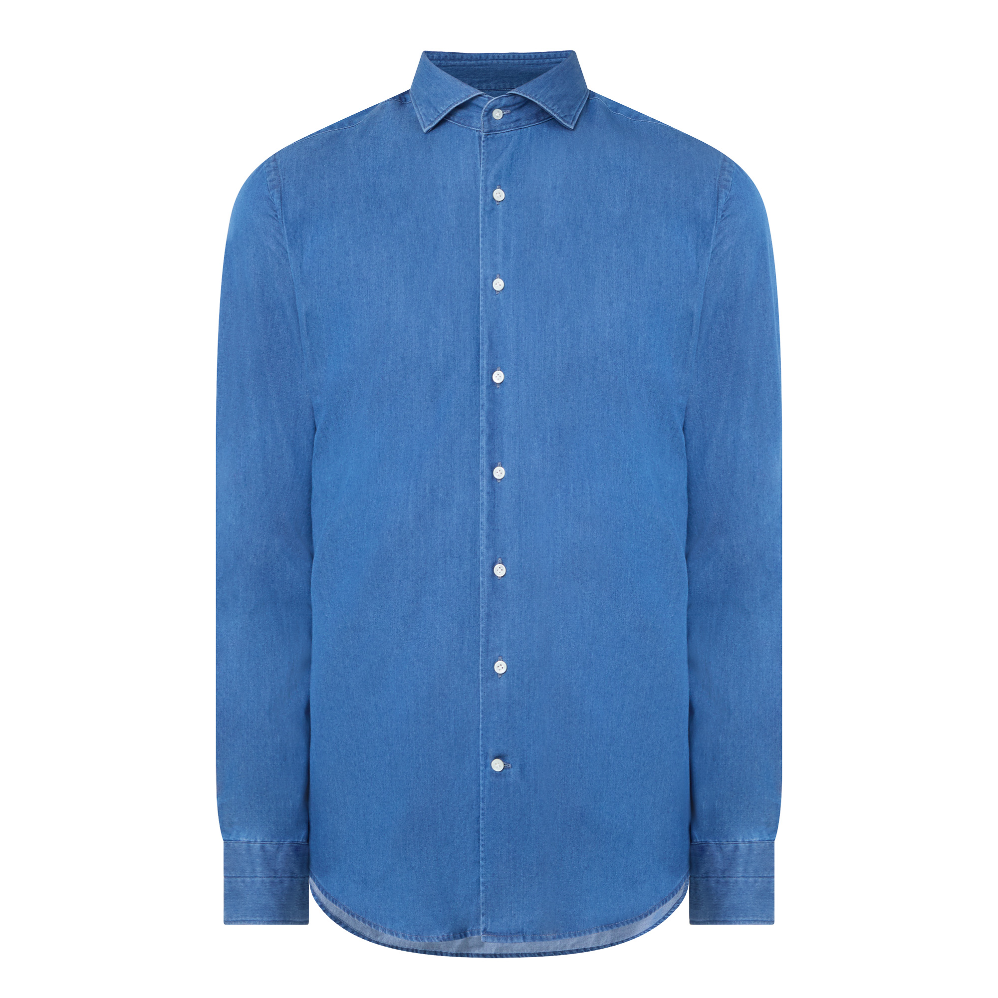 Profuomo Jeans Twill Hemd Indigo - Größe 41 (L) - Bild 3