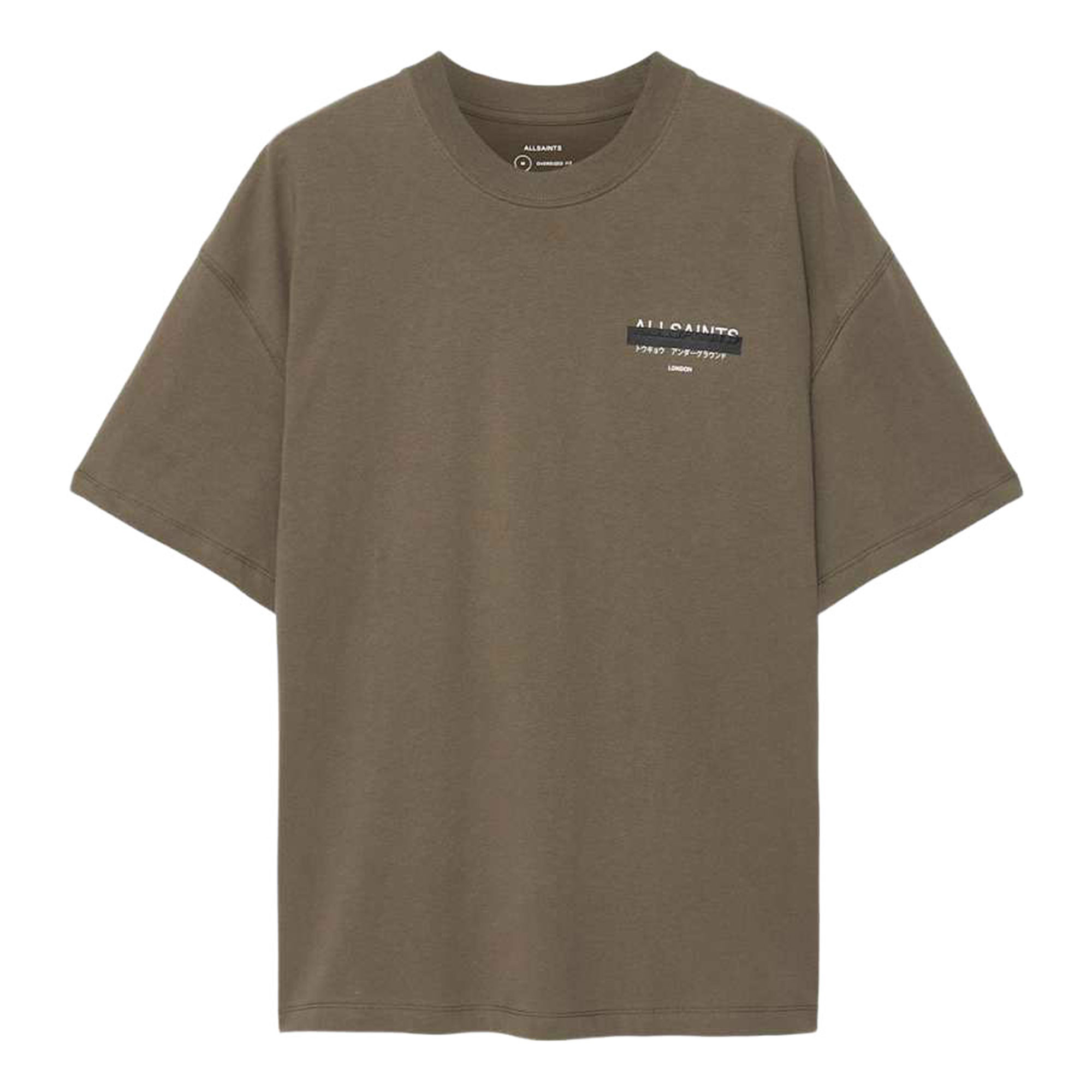 Allsaints Redact Oversized Back Logo T-Shirt