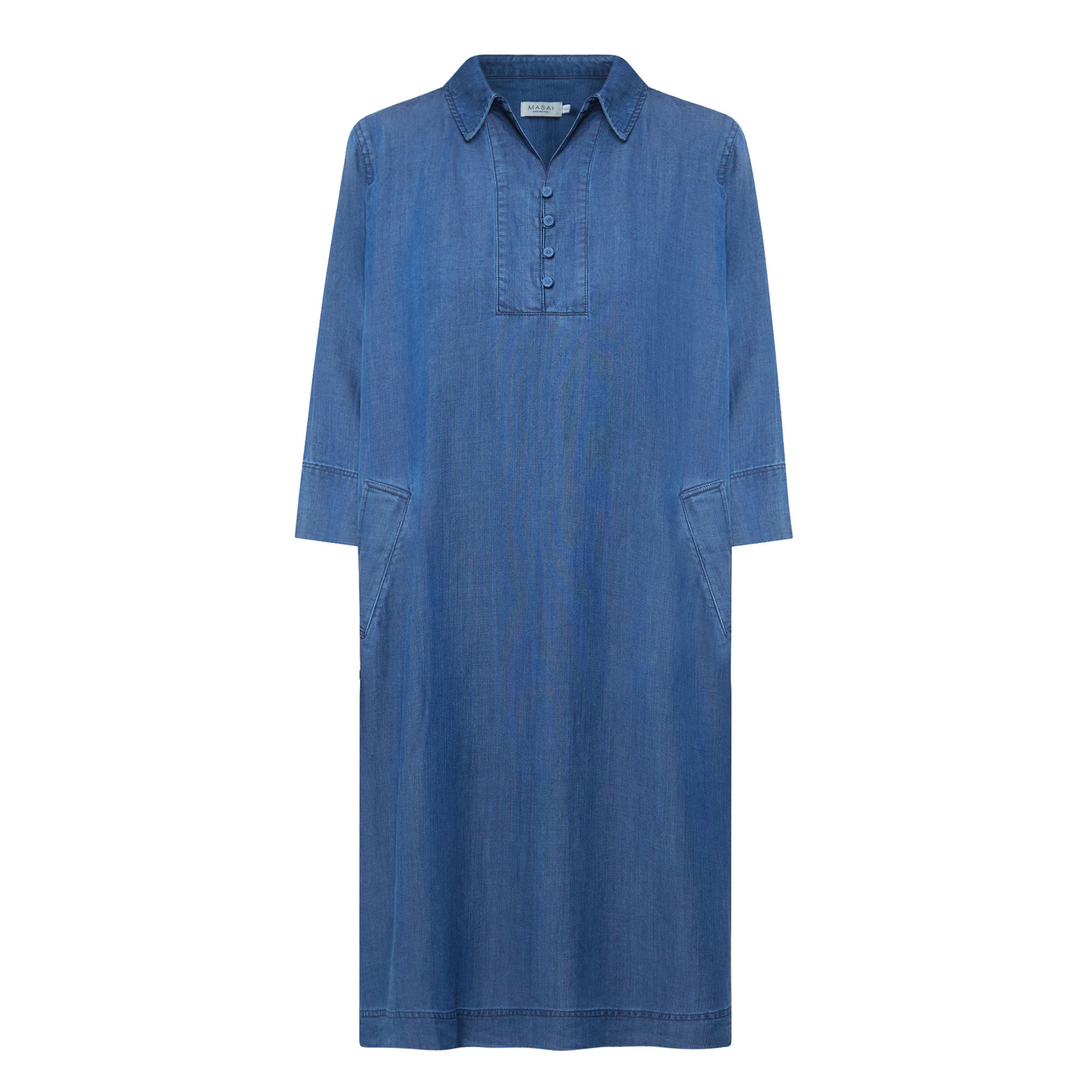 VAN GRAAF Masai Damen Blau Jeanskleid Lyocell Größe 42 - Bild 3