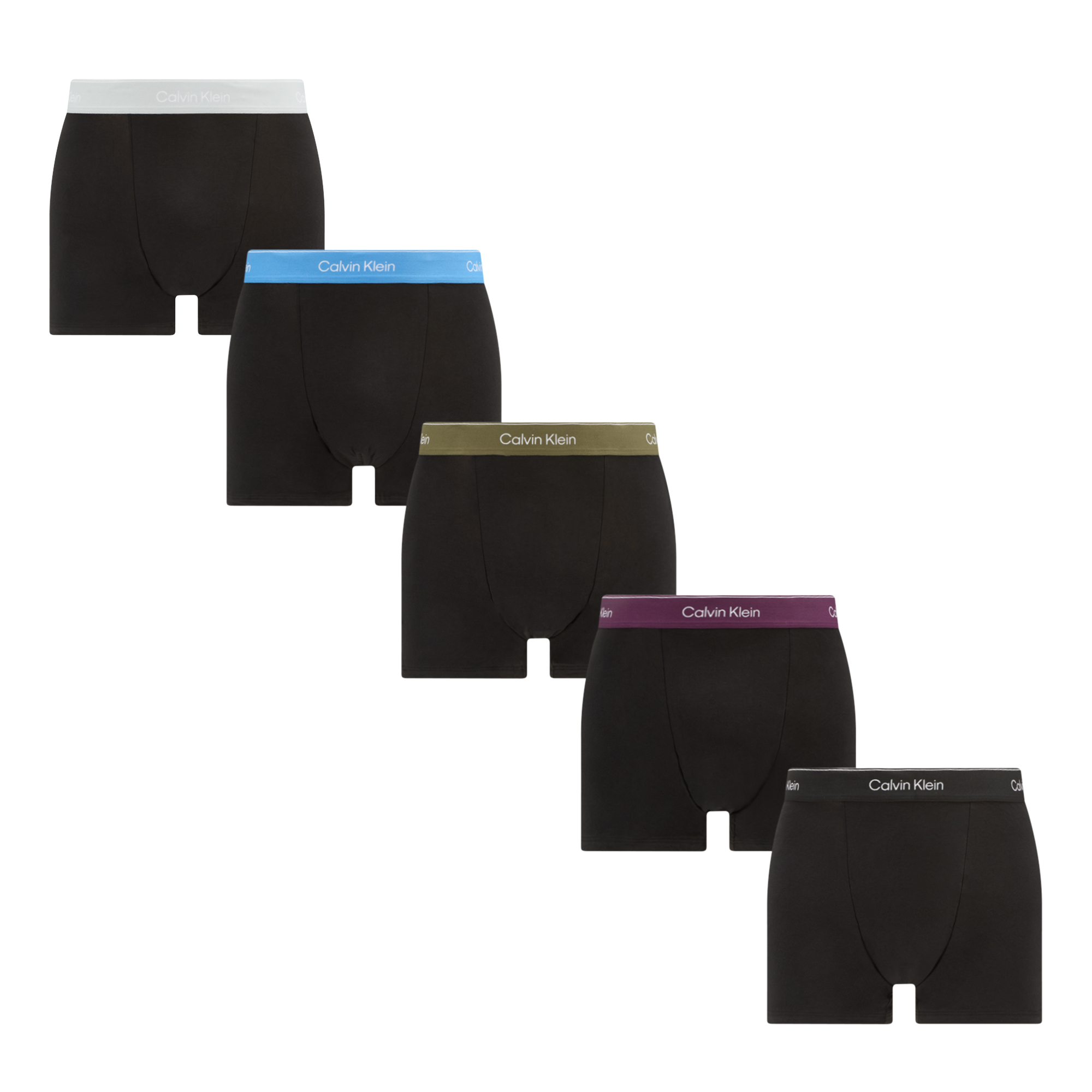 Calvin Klein Herren Violett Boxershorts Relaxed Fit Trunk 5-Pack Groß - Bild 4
