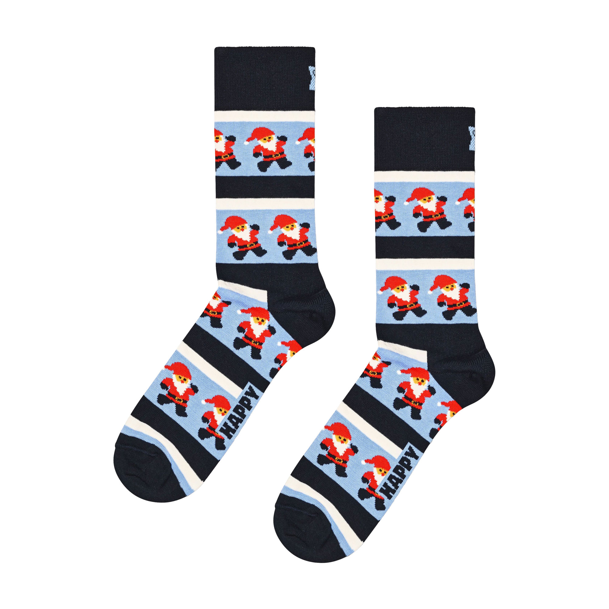 Happy Socks Santa Stripe Sock, Navy - Bild 2