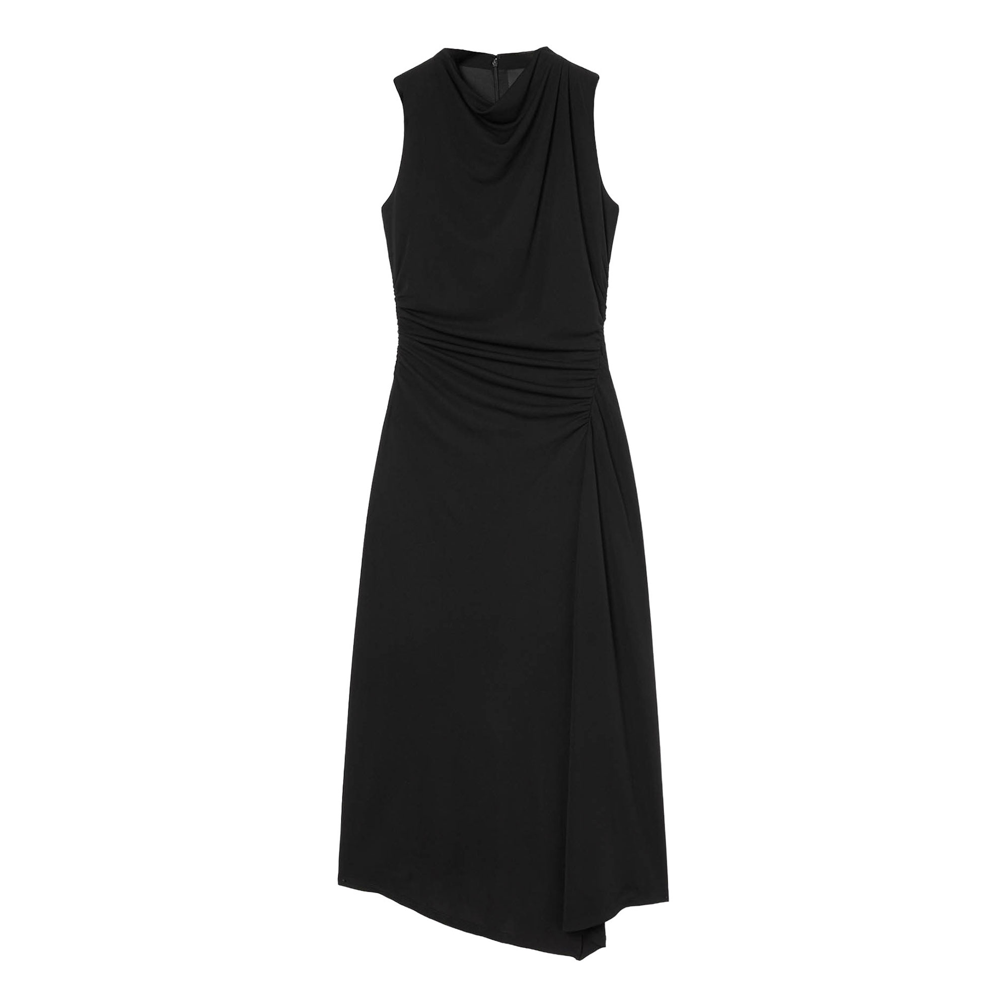 Whistles Ruched Halter Flared Dress