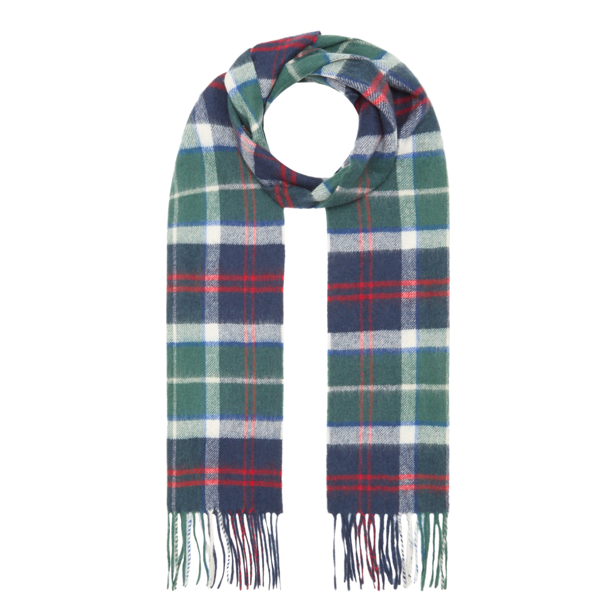 Barbour Tartan Fringed Scarf