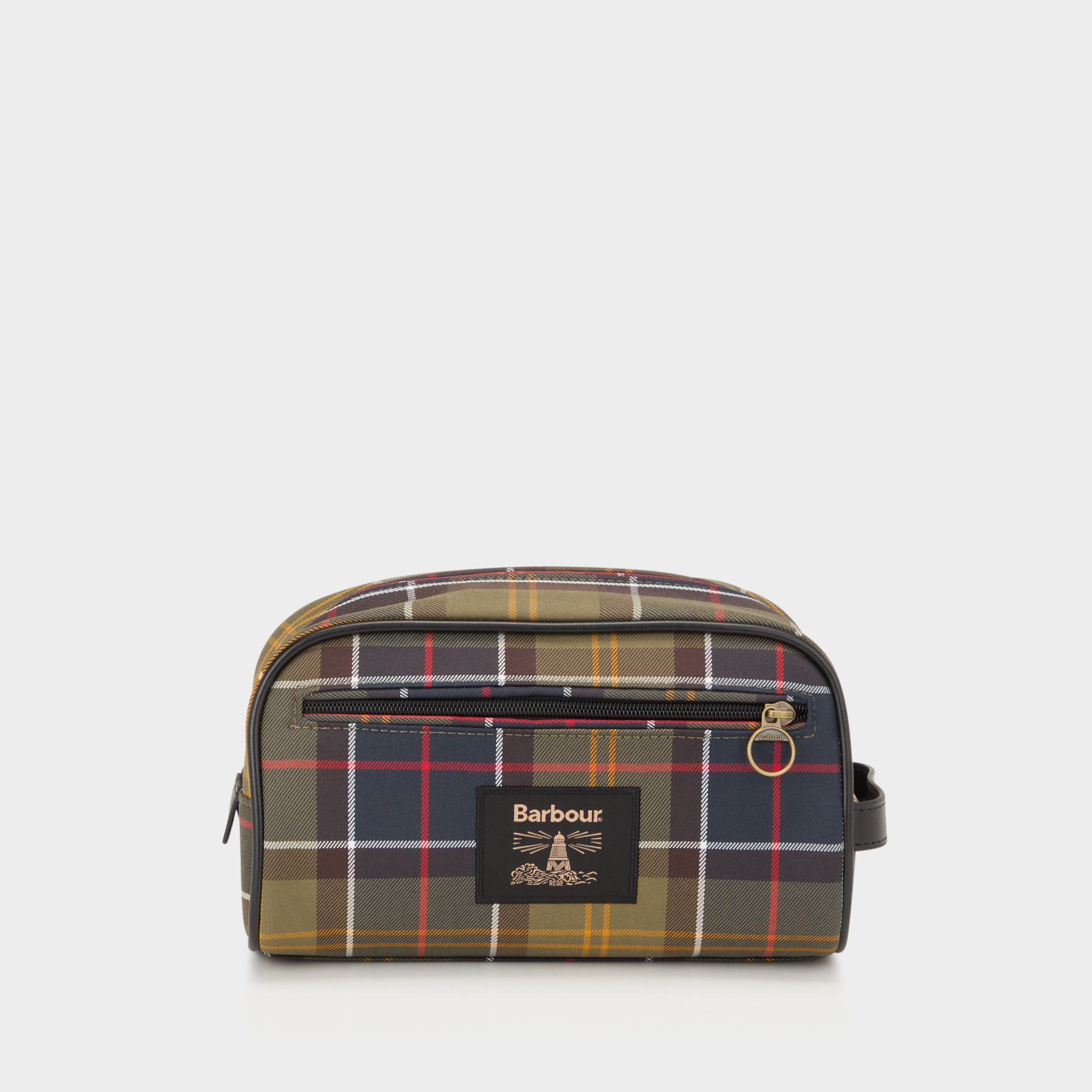 Barbour Tartan Logo Badge Wash Bag