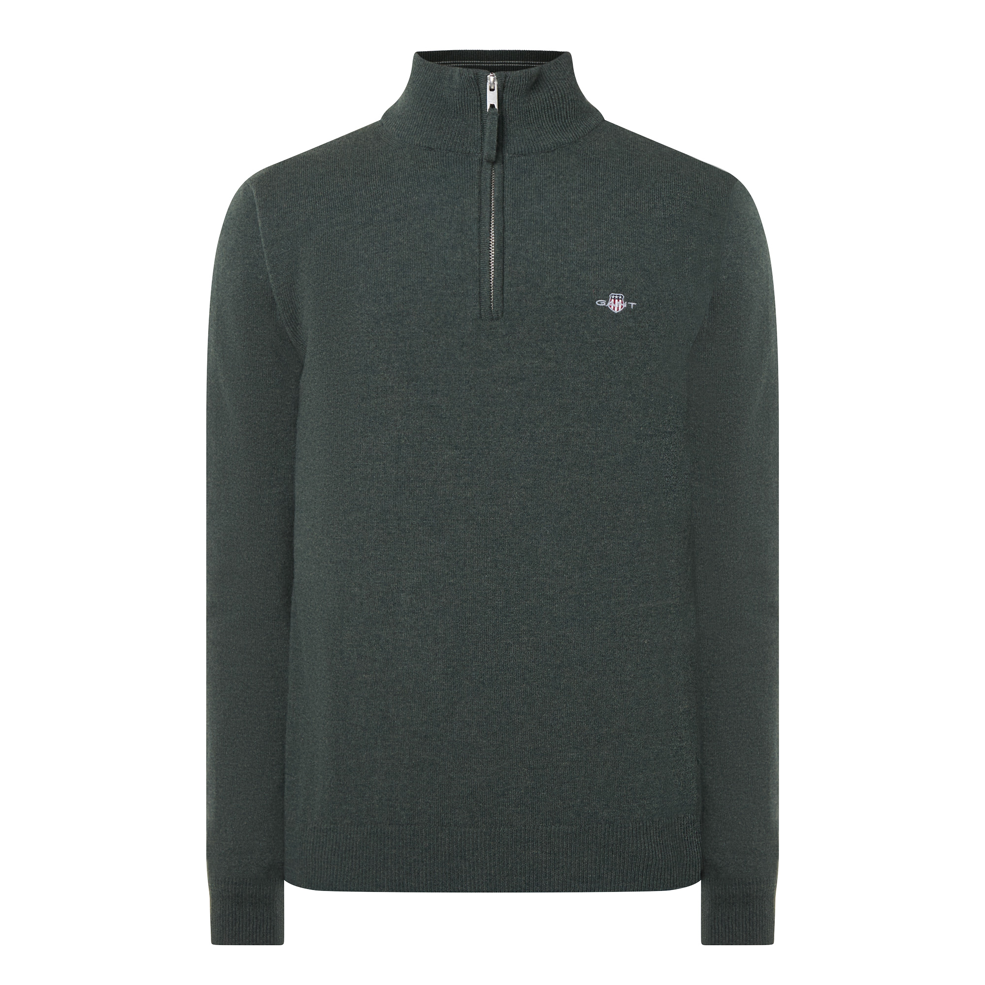 Gant Vert Halb-Zip-Pullover Superfine - Bild 3