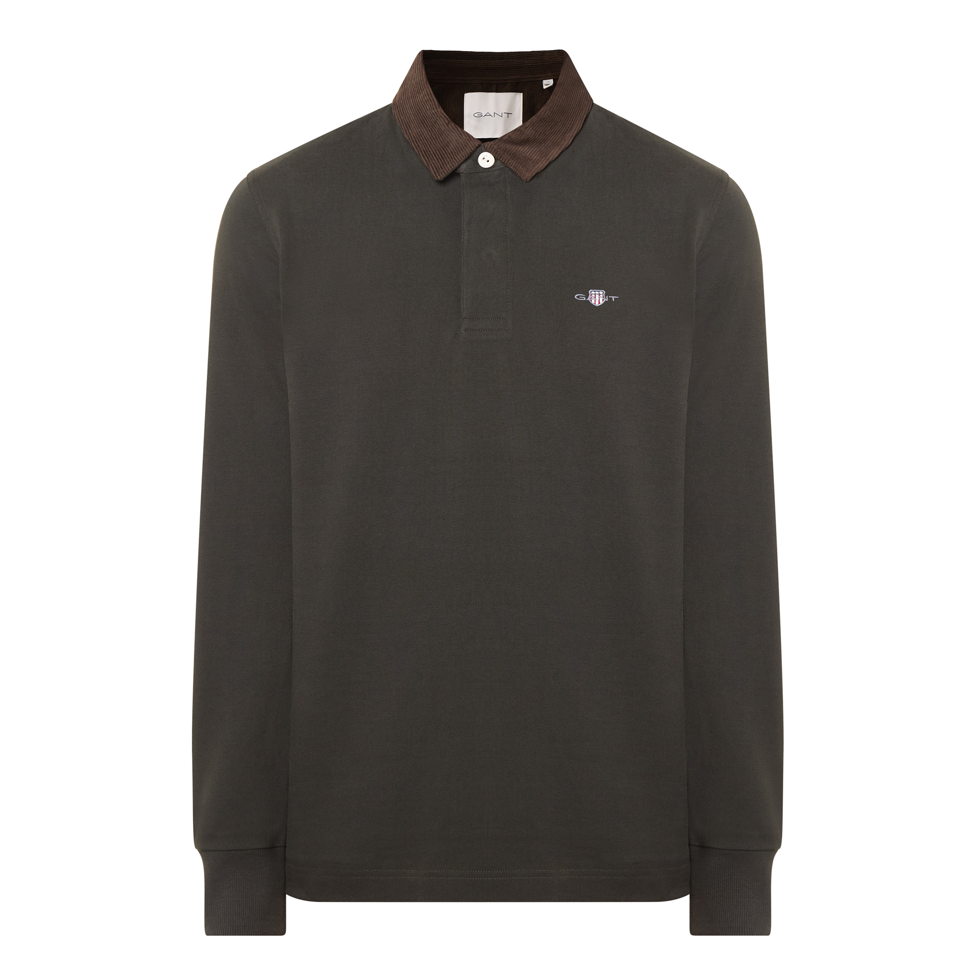 Gant Herren Vert Langärmeliges Polo-Shirt Rugger - Bild 2