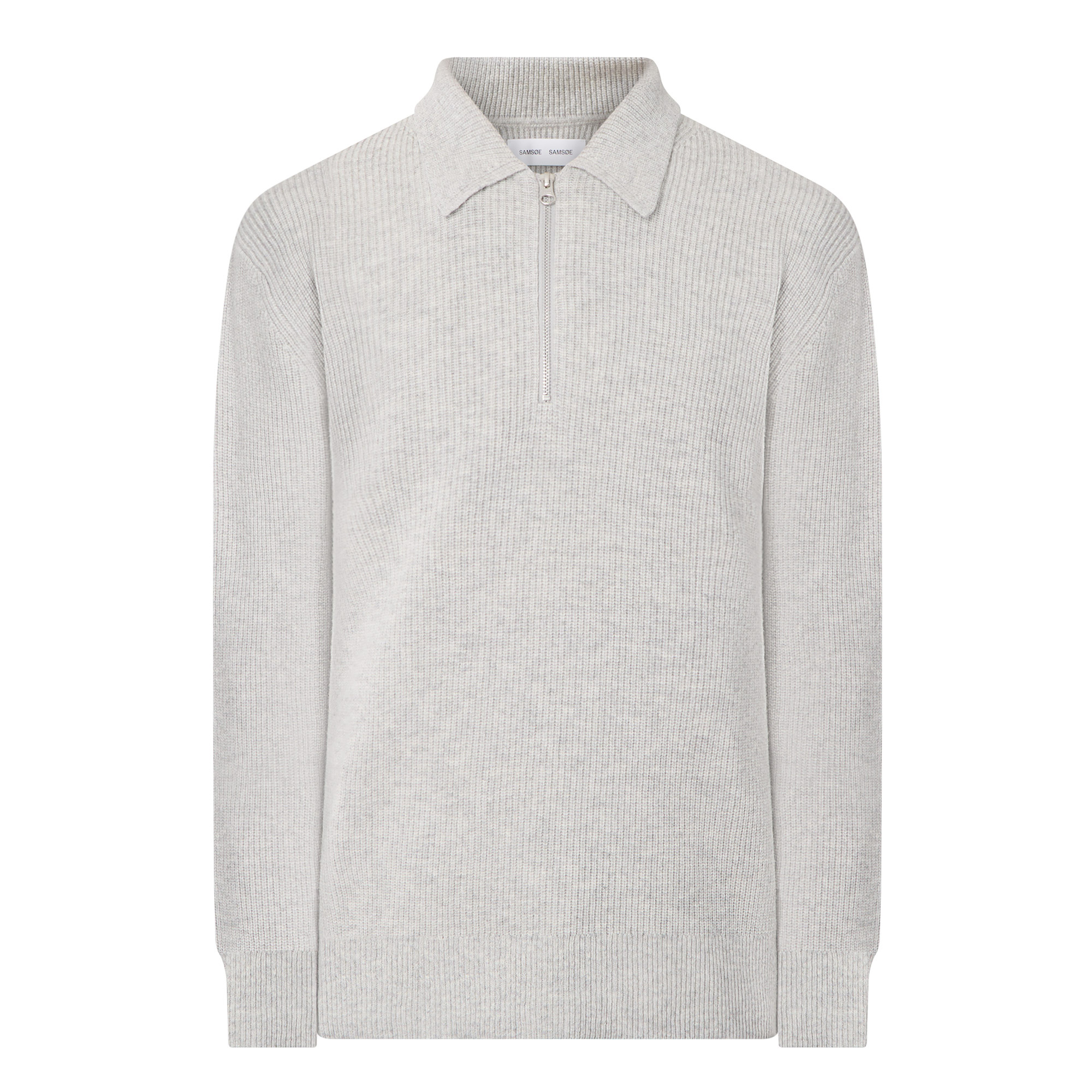 Samsoe Samsoe Isak Ribbed Half-Zip Sweater