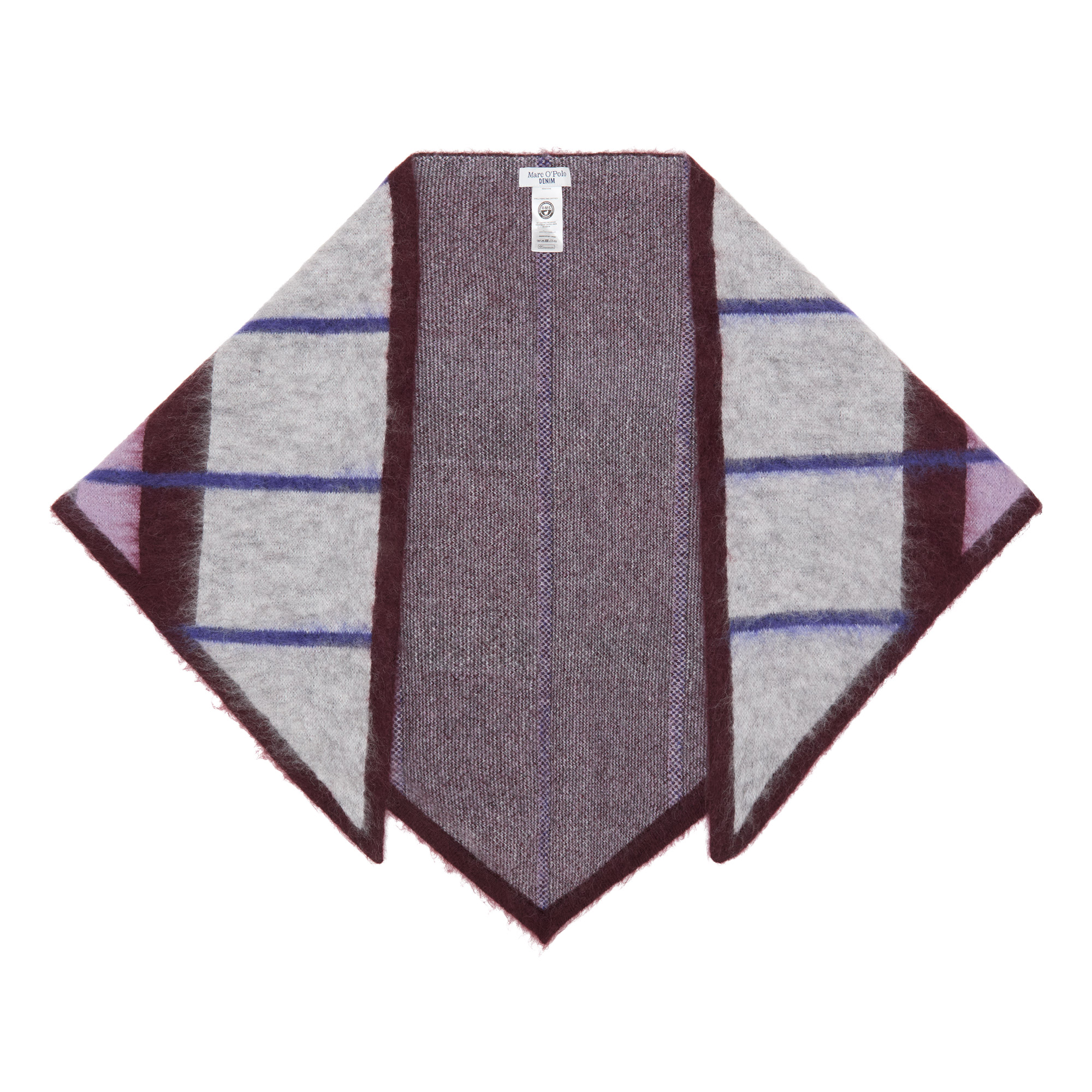 Website Contrast MARC O POLO Check Contrast-Trim Scarf