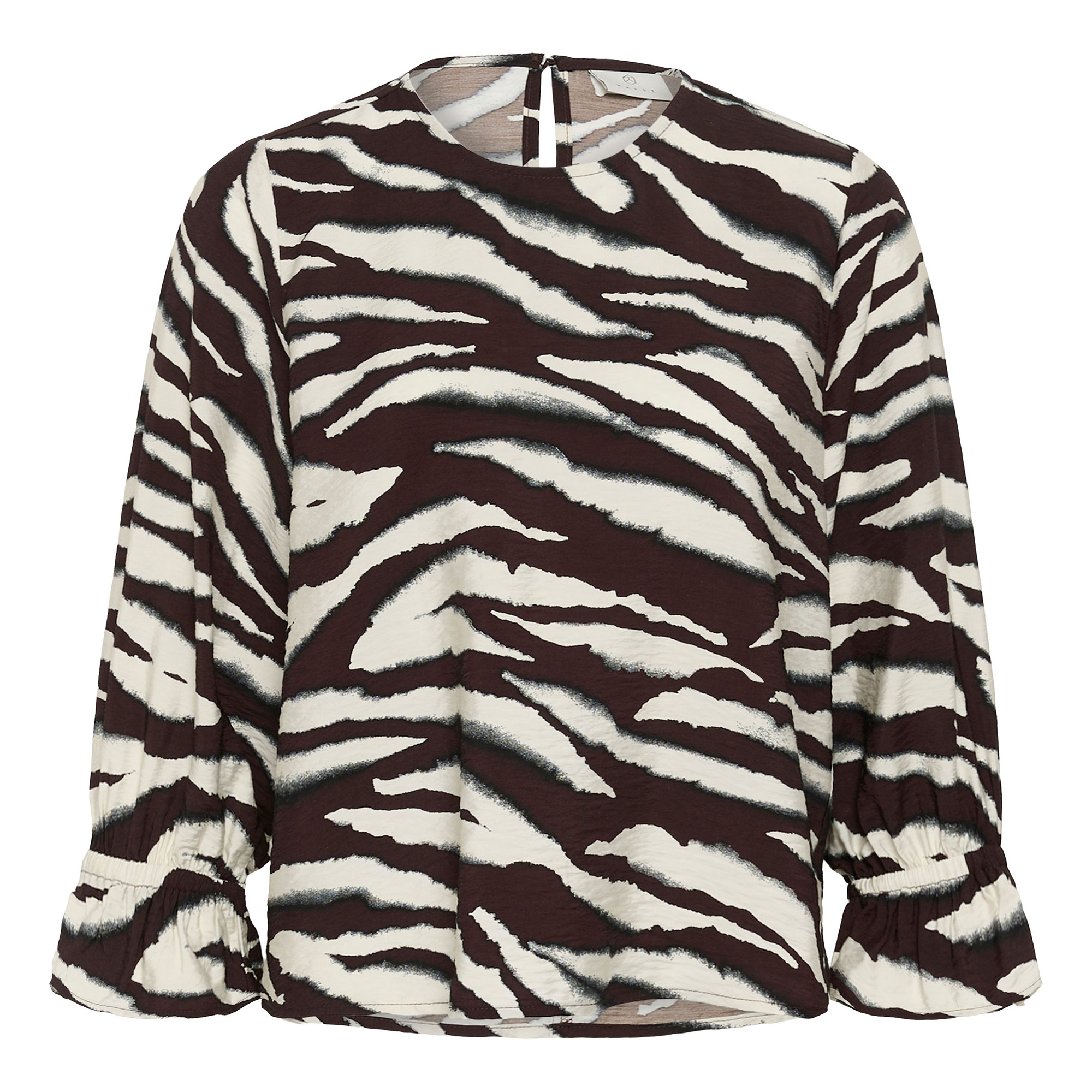 Kaffe Damen Marron Langärmelige Bluse, Viky - Bild 2