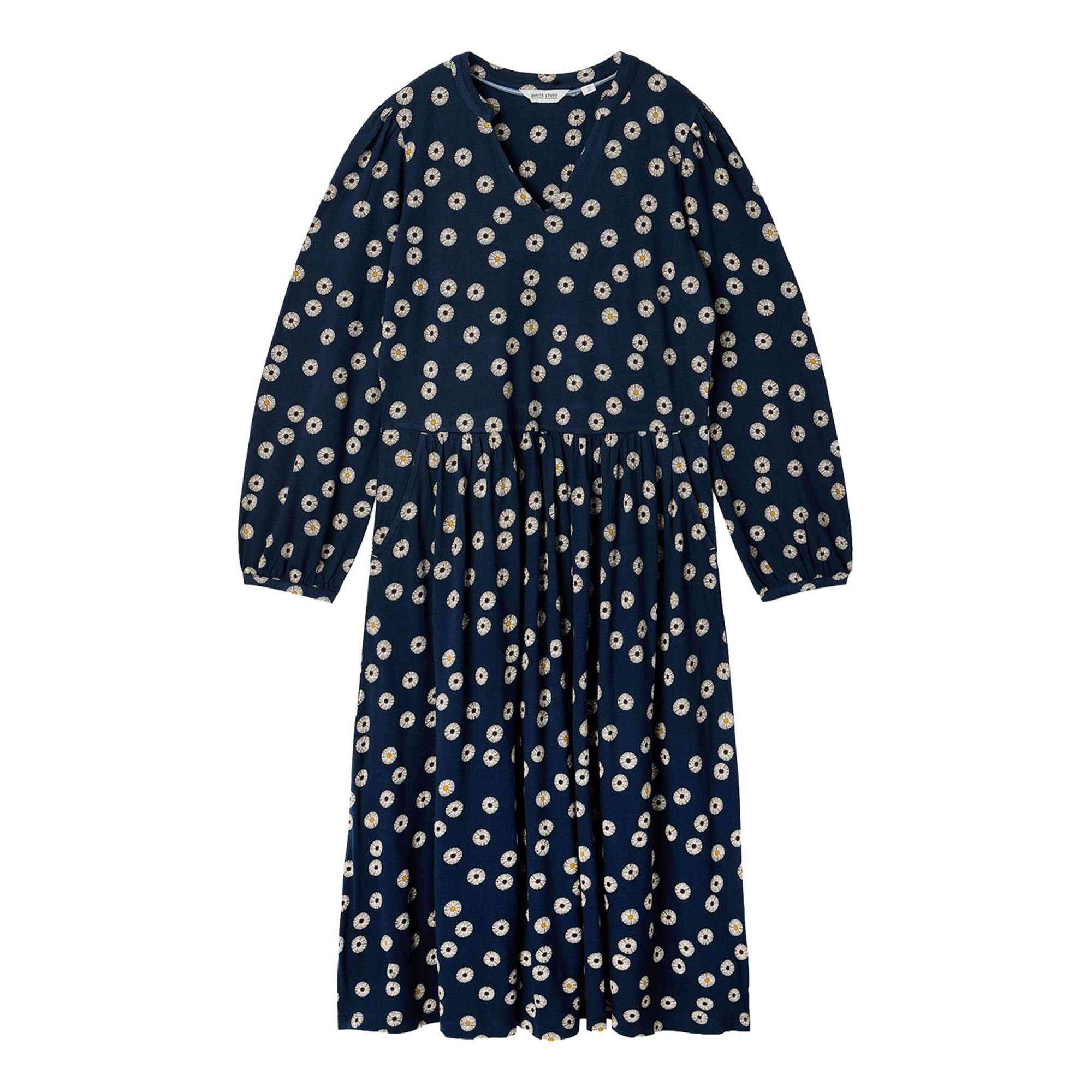 White Stuff Leah Printed Jersey Flared Dress