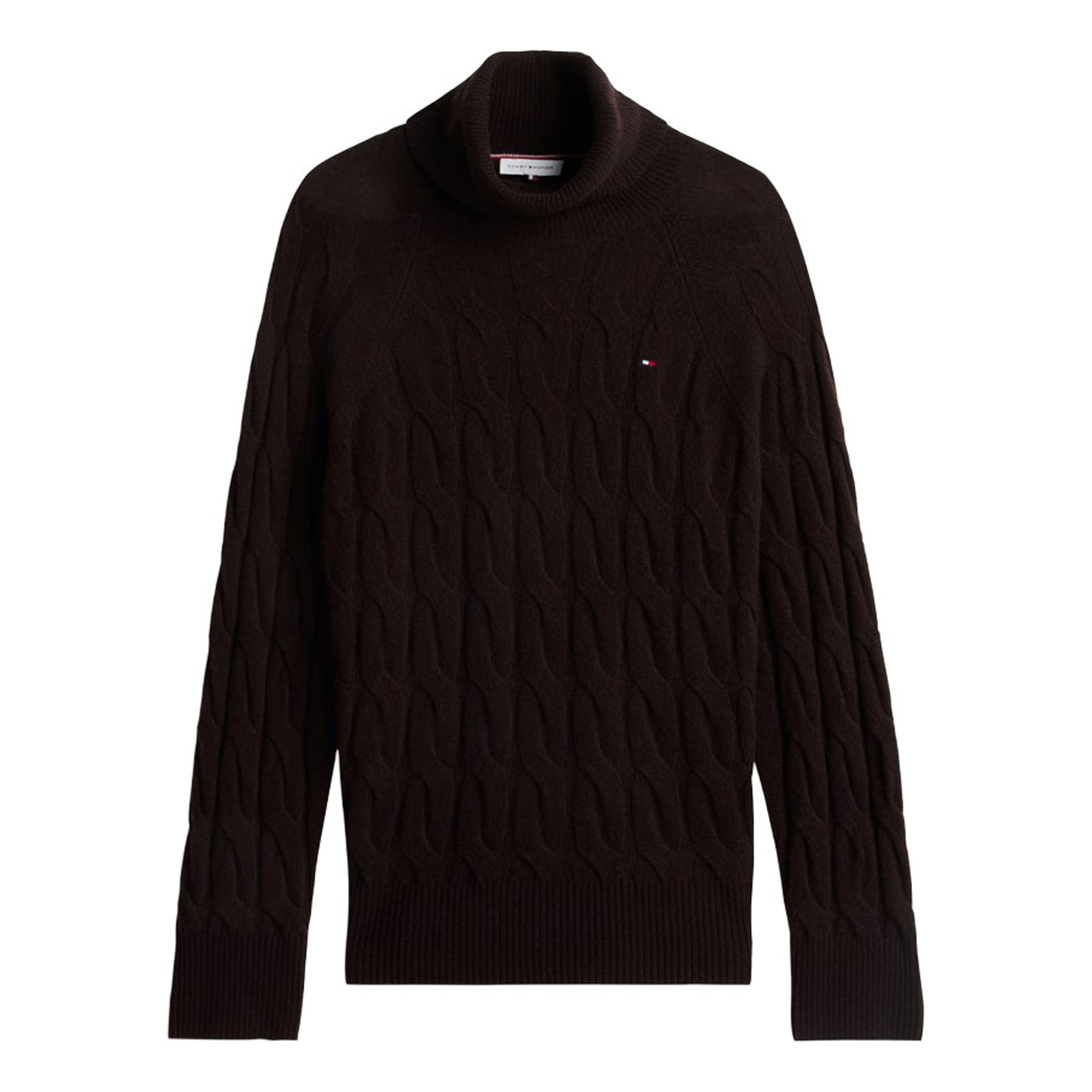 Tommy Hilfiger Flag Logo Cable Wool Knitted Sweater