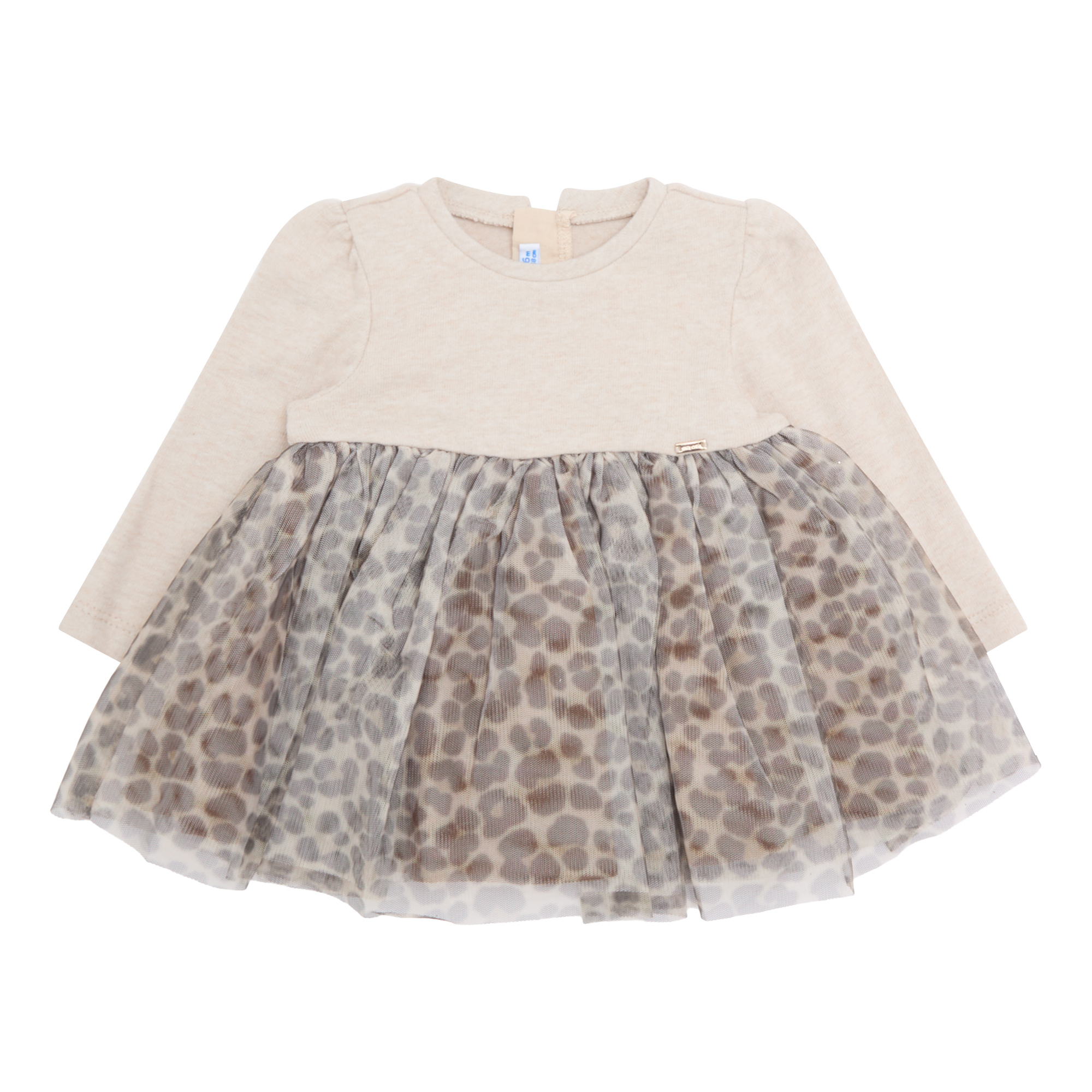 Mayoral Leopard Print Tulle Dress