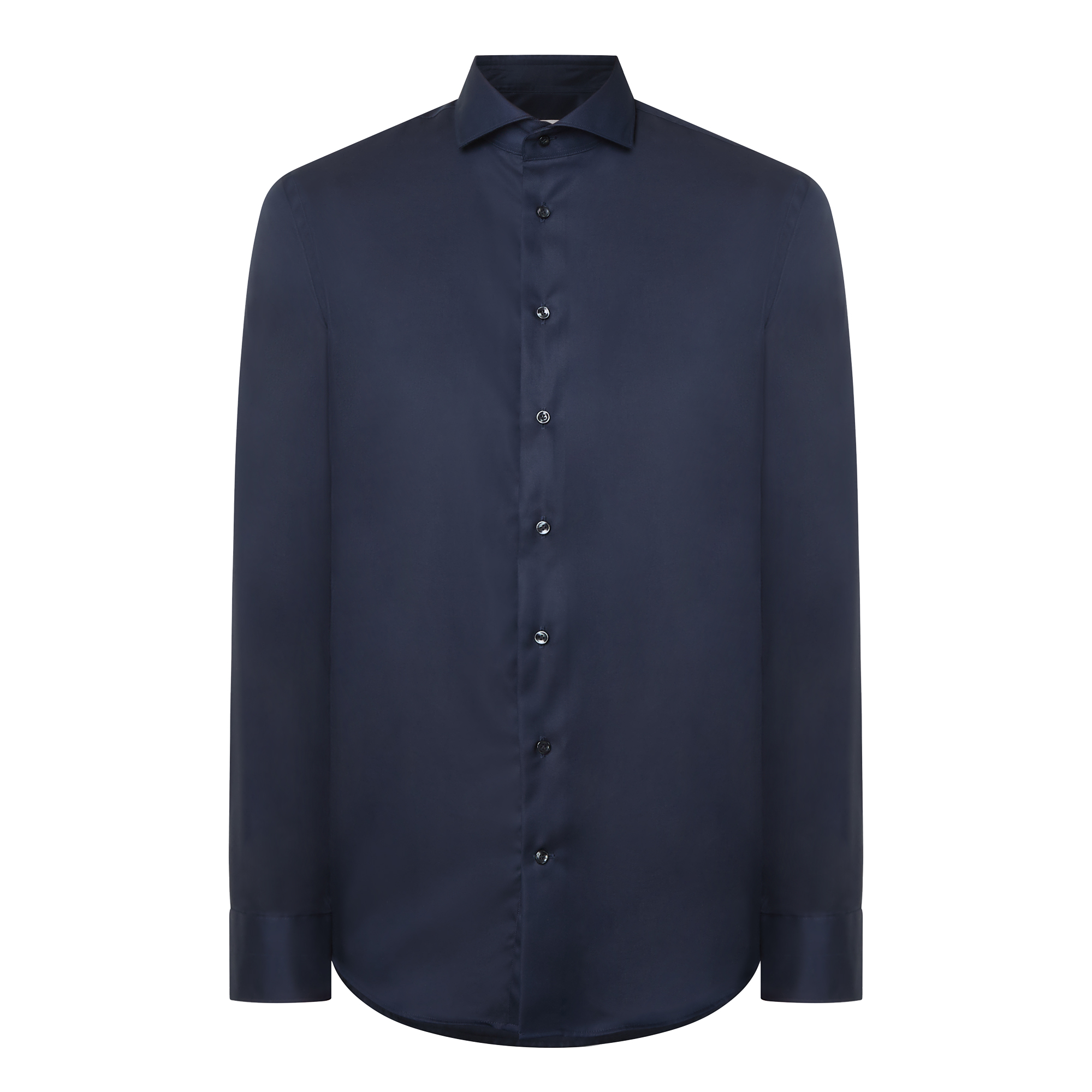 Hemden Profuomo Herren Dunkelblau Slim Fit Hemd Einfarbig - Bild 2