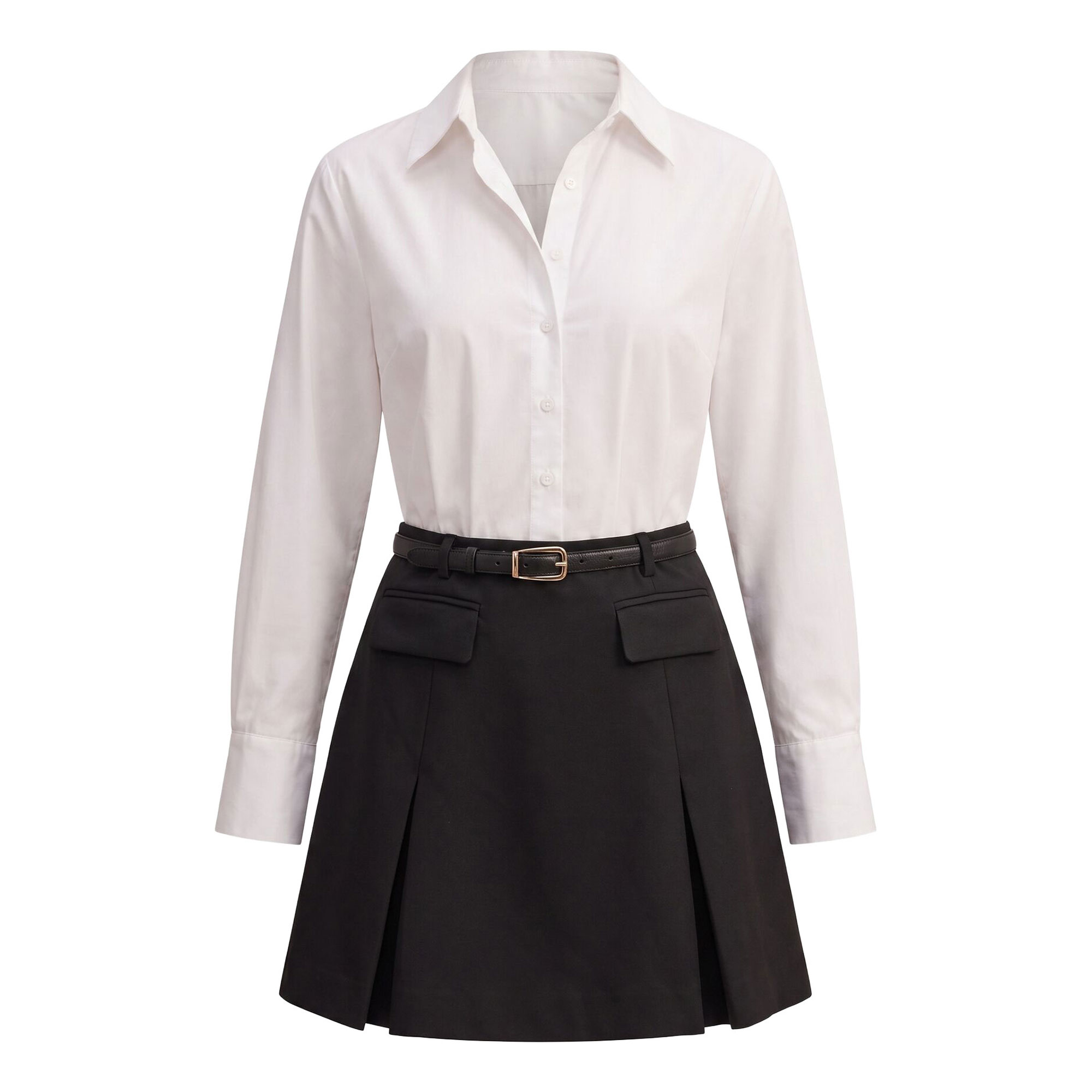 Forever New Esme Shirt Belted Mini Dress