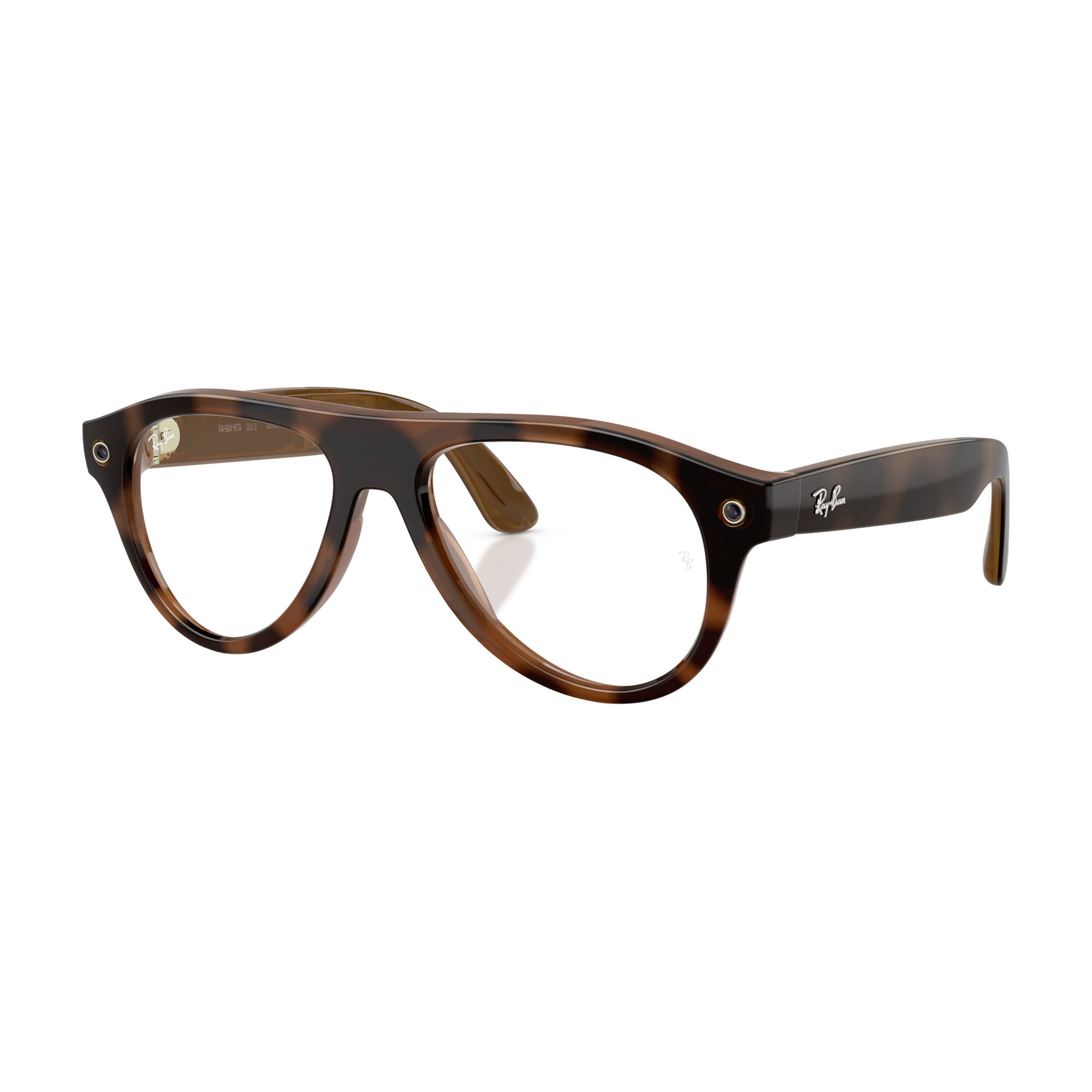 Ray-Ban META Aviator Smart-Brille 0RW4016 6905M4 in Havana, Kunststoff-Rahmen, Größe Klein mit 12-Megapixel-Kamera und Meta AI-Funktion - Bild 4