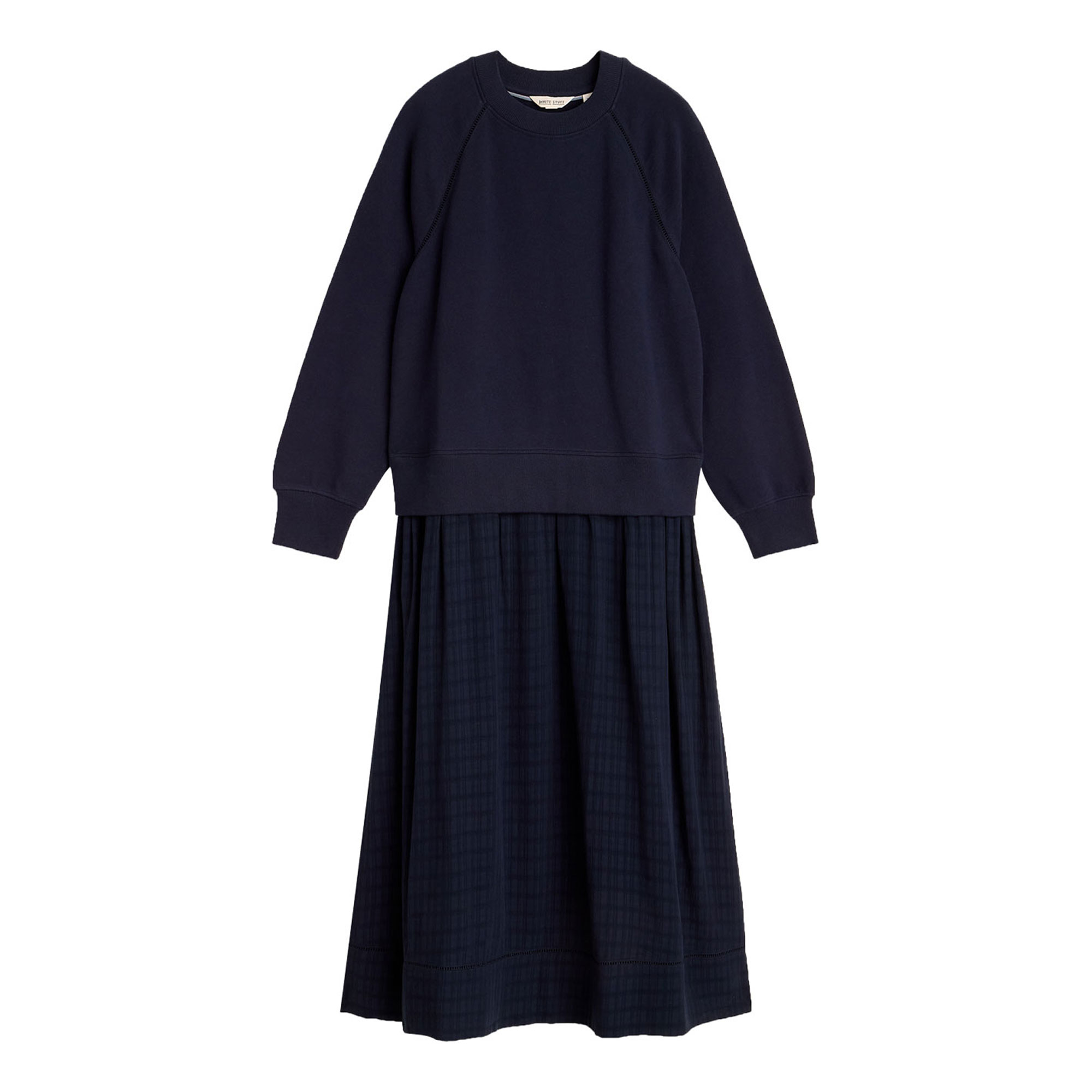 White Stuff Carter Check Layered Flared Dress