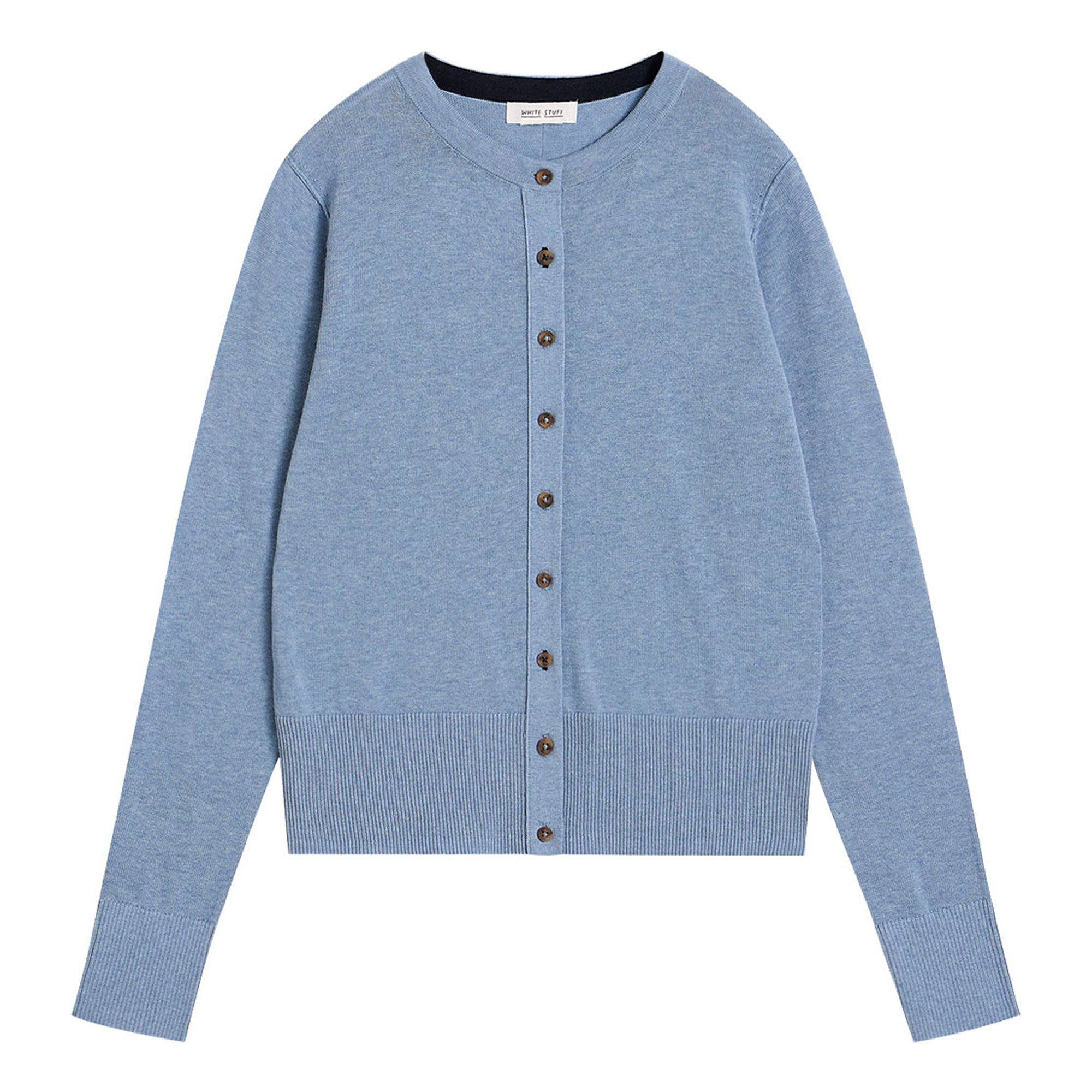 White Stuff Lois Ribbed Trim Cardigan