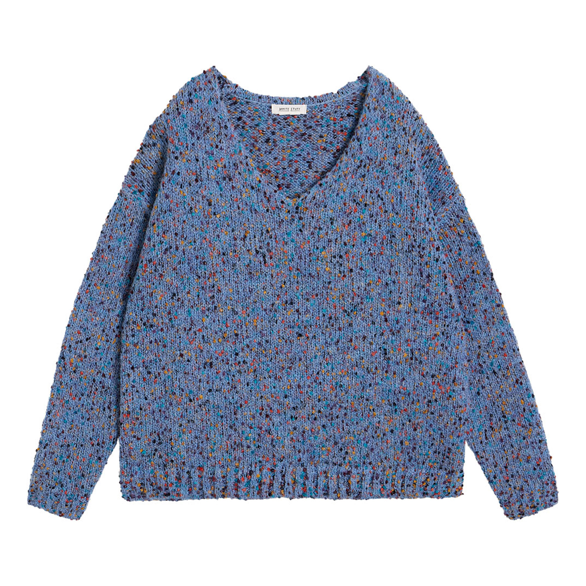 White Stuff Texture Fleck Knitted Sweater