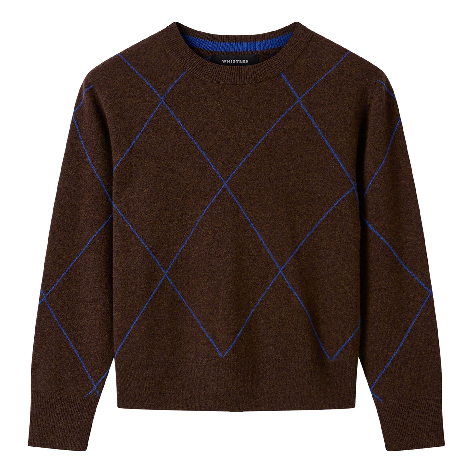 Whistles Diamond Knitted Wool Sweater