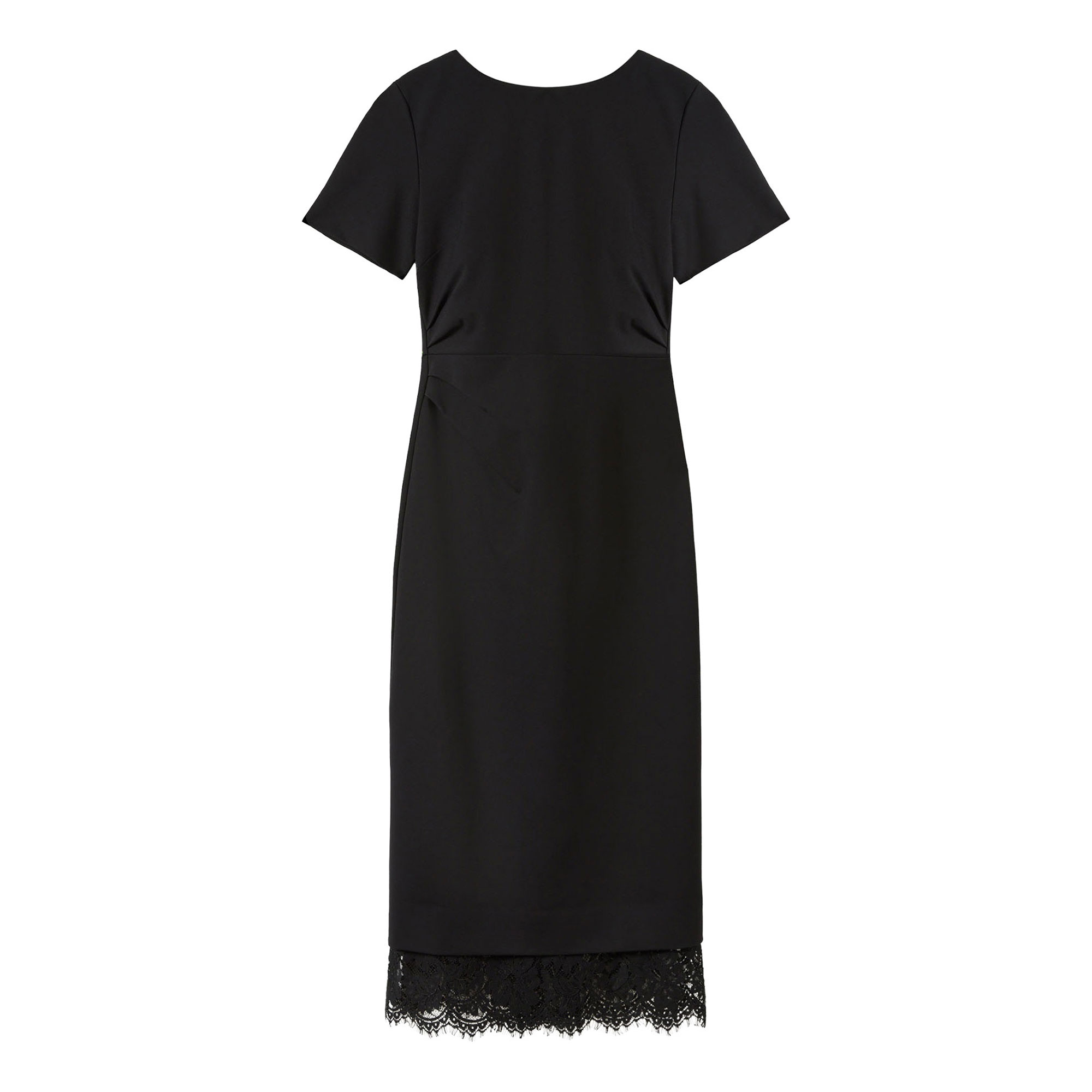 Whistles Ponte Detachable Lace Trim Dress