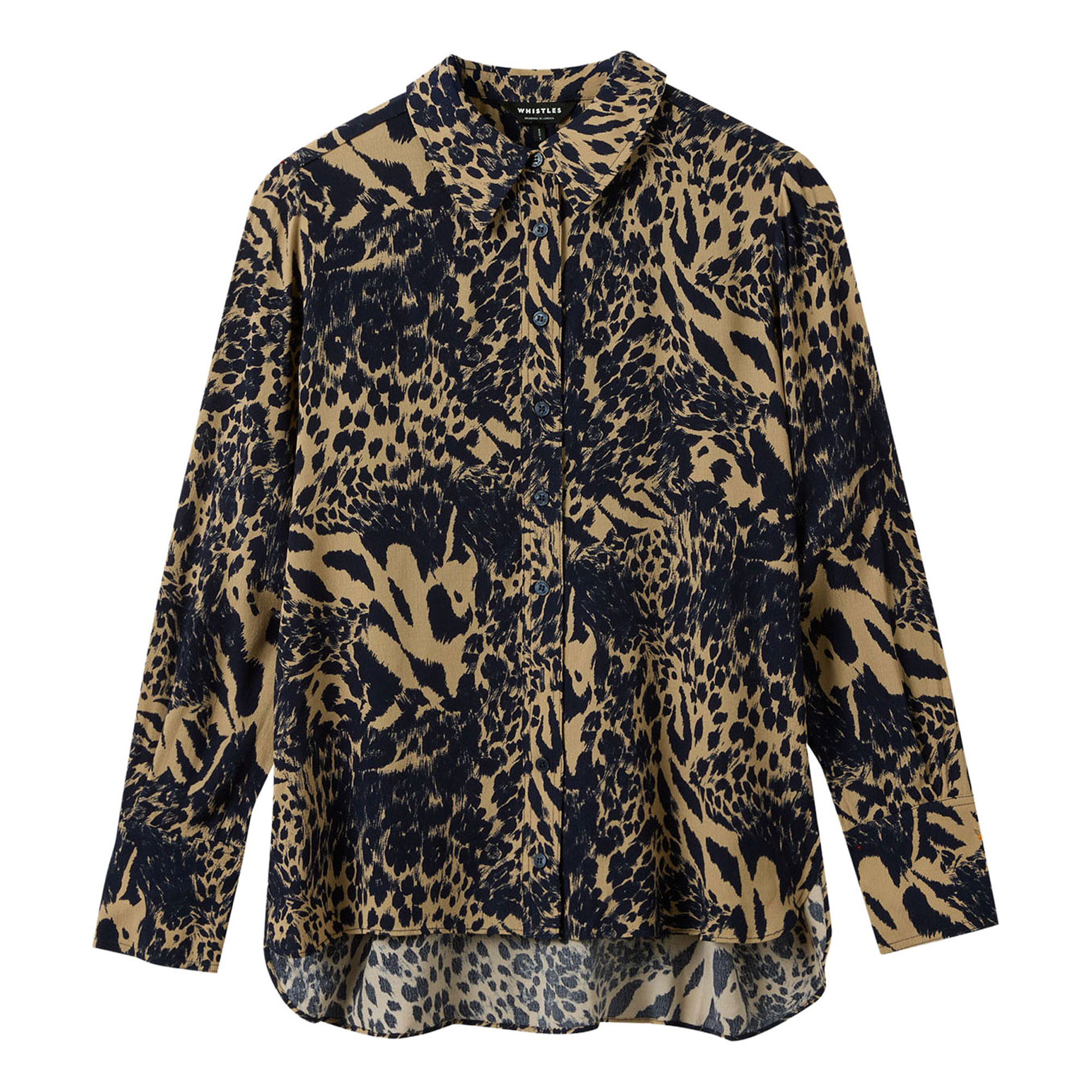 Whistles Patchwork Leopard Shirt