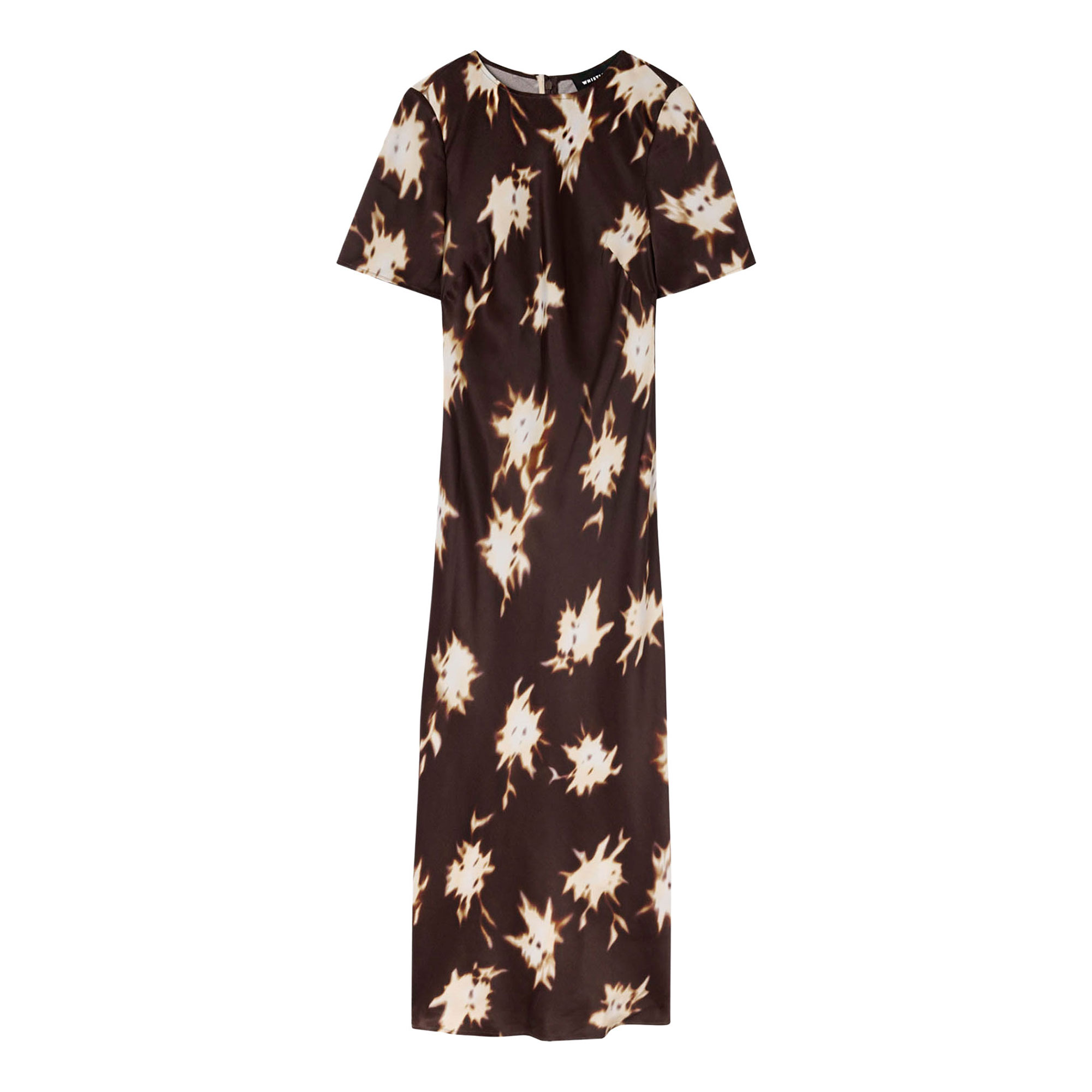 Whistles Shadow Floral Flared Dress