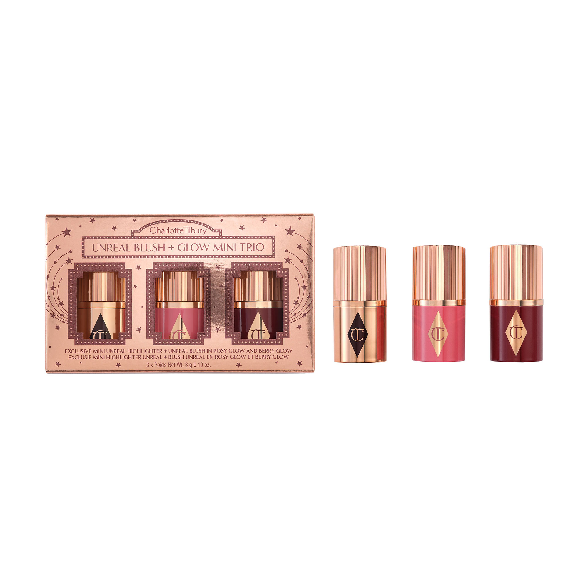 Charlotte Tilbury Unreal Blush & Glow Mini Trio