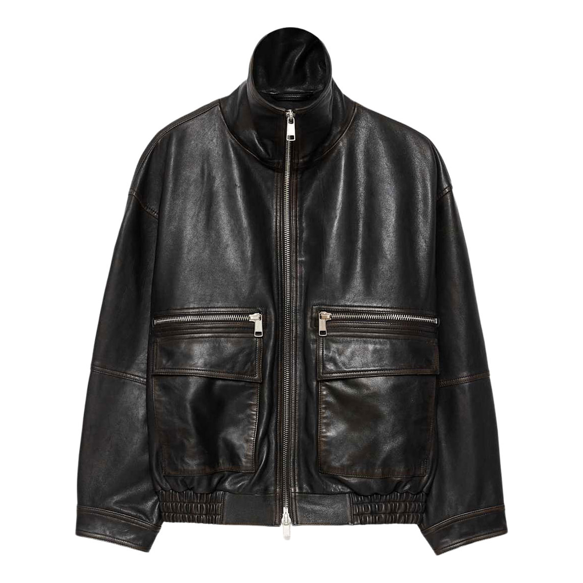 Allsaints Elisa Leather Bomber Jacket