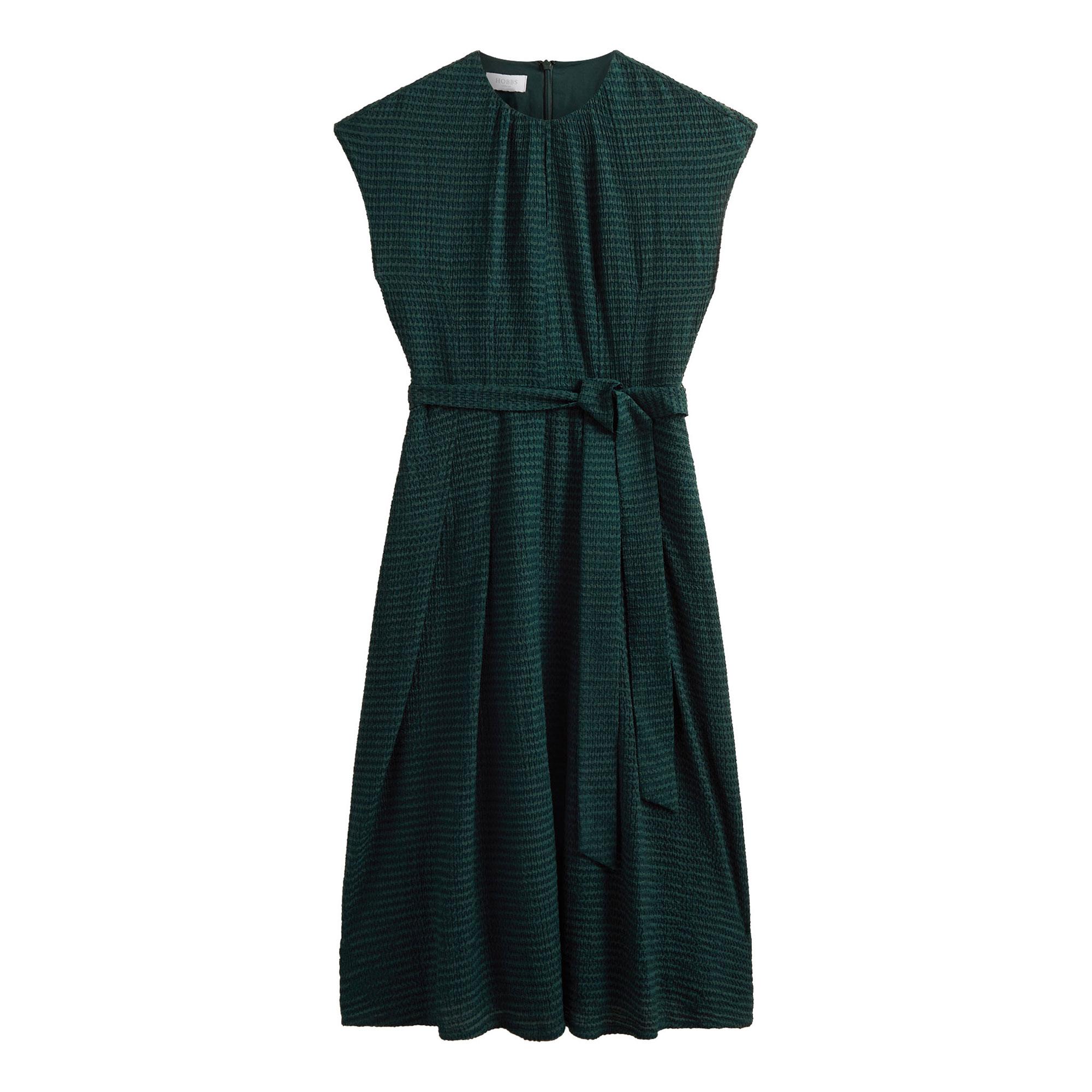 Hobbs Viviene Belted Flared Dress