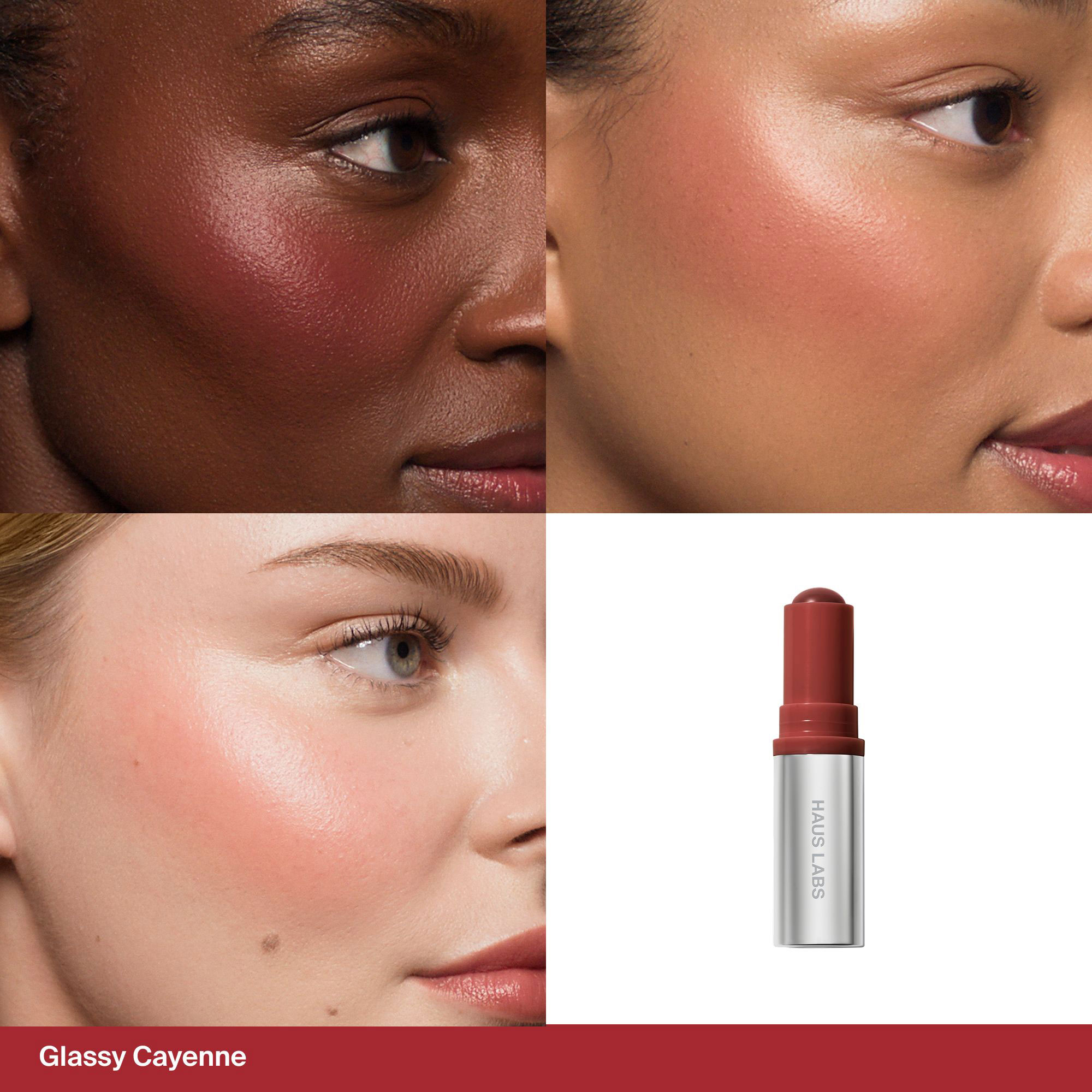 HAUS LABS Color Fuse Glassy Blush Balm Stick