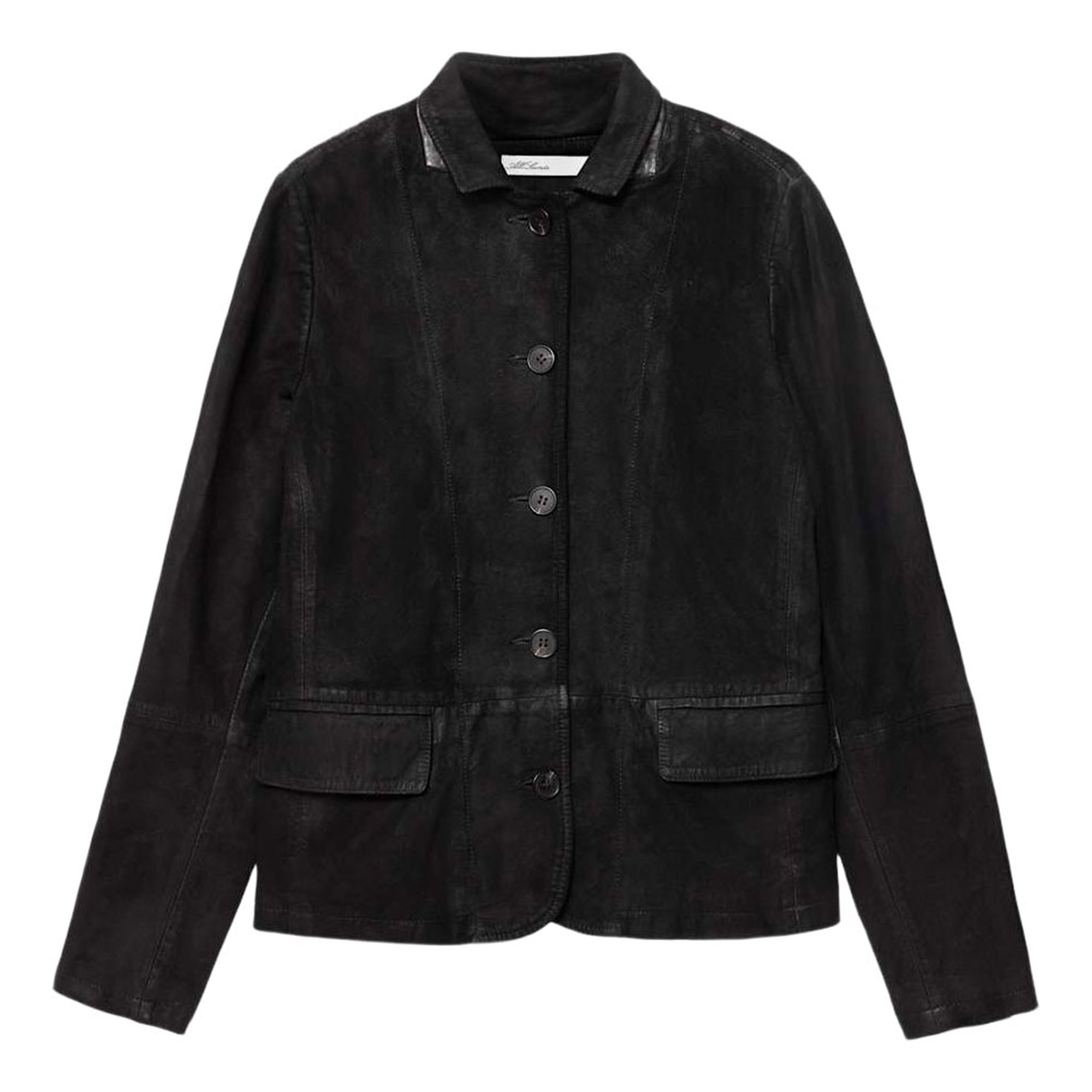 Allsaints Surveya Single-Breasted Suede Blazer