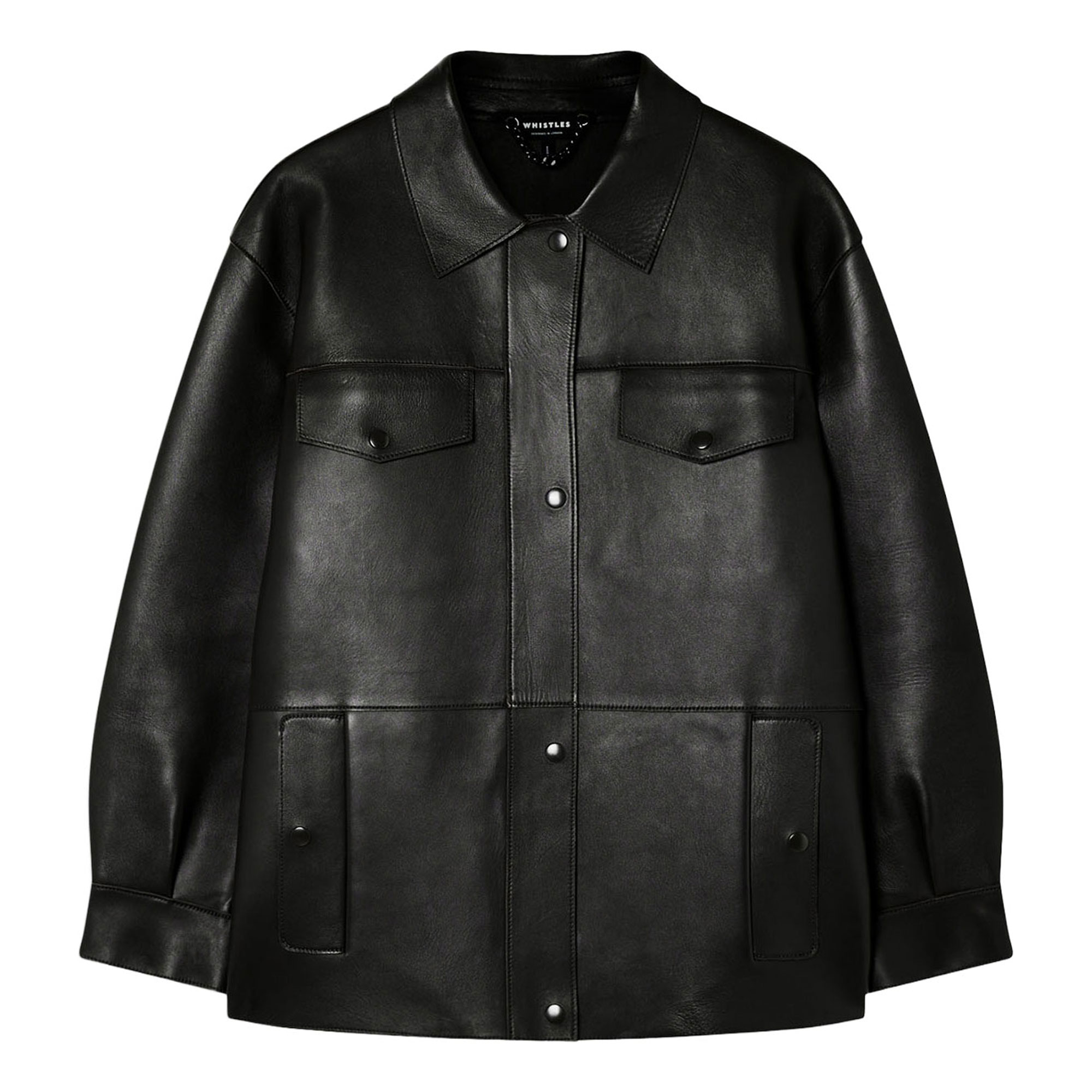 Whistles Clean Bonded Leather Jacket