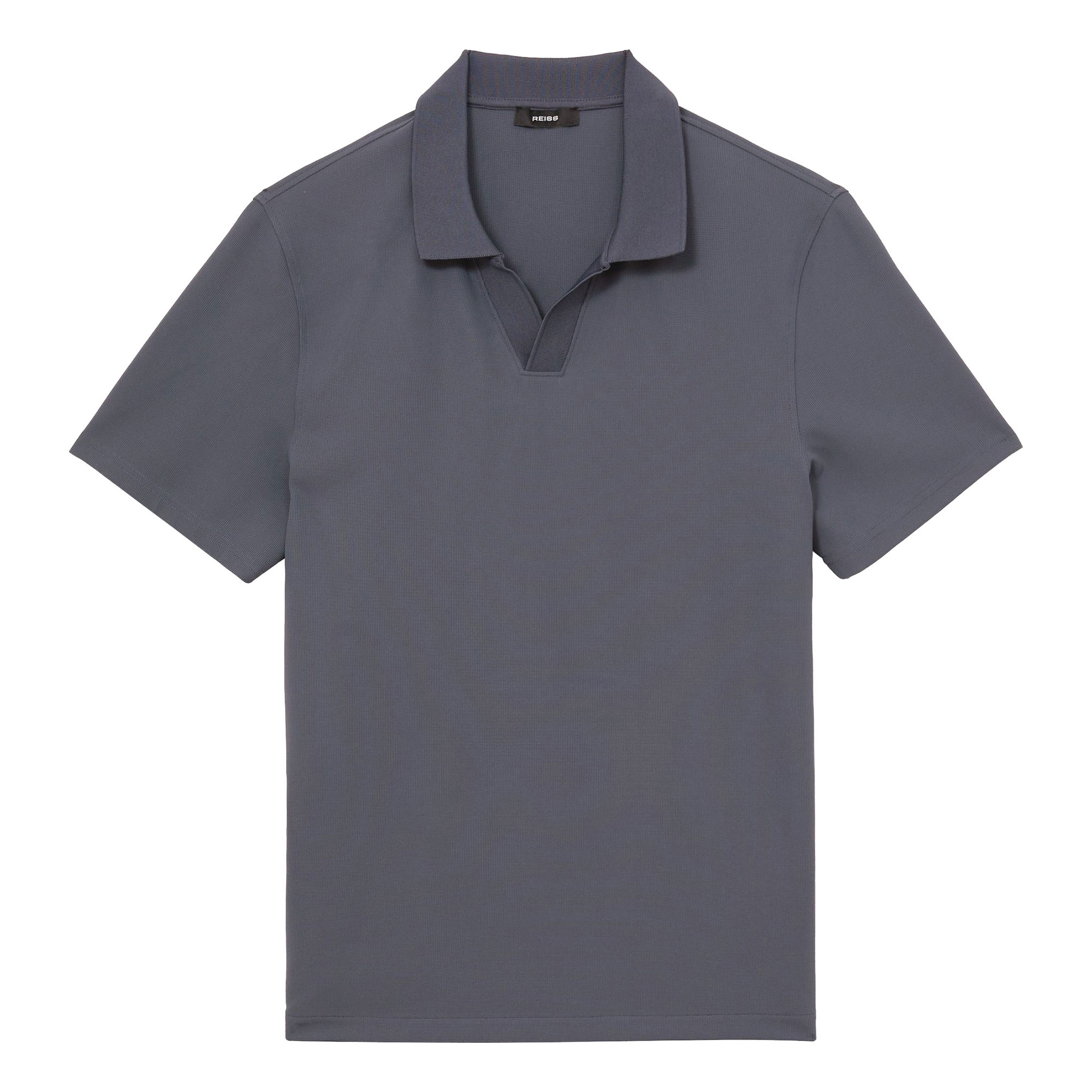 Reiss Dover Textured Open Polo Shirt