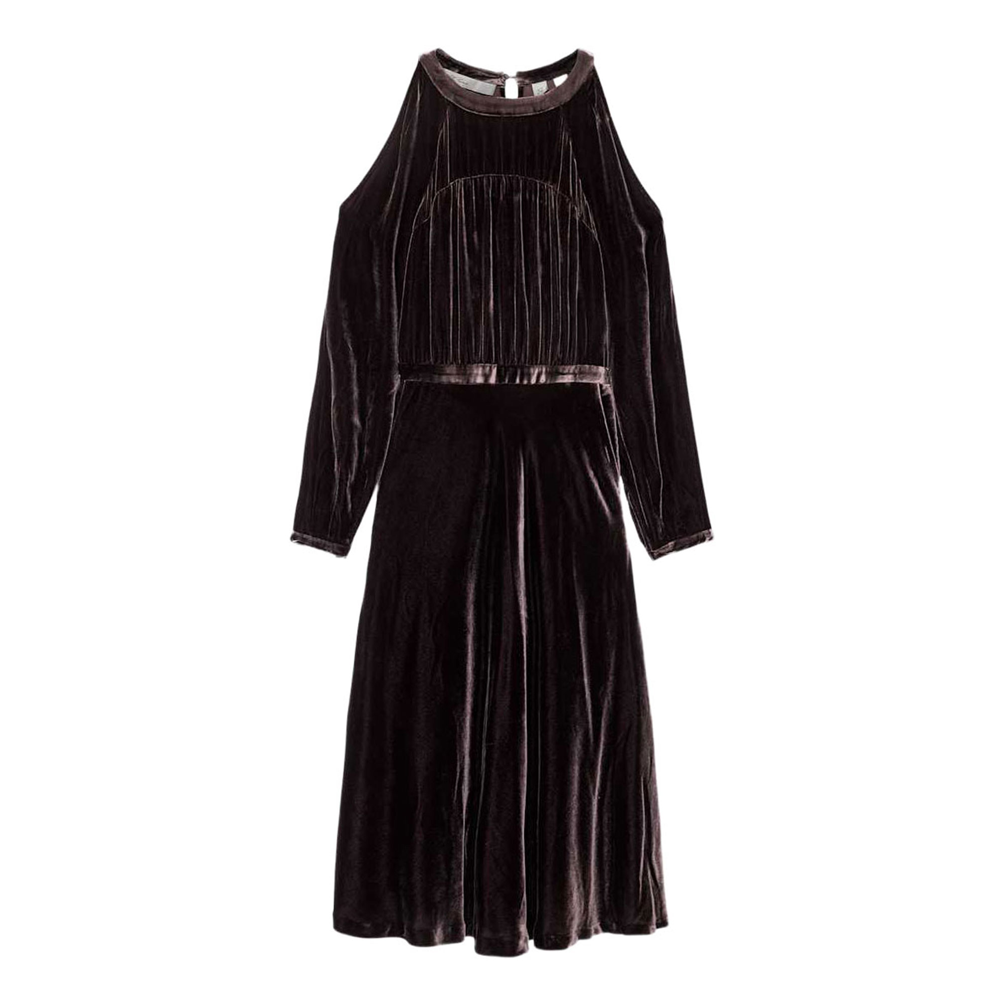 Allsaints Chrissy Velvet Flared Dress
