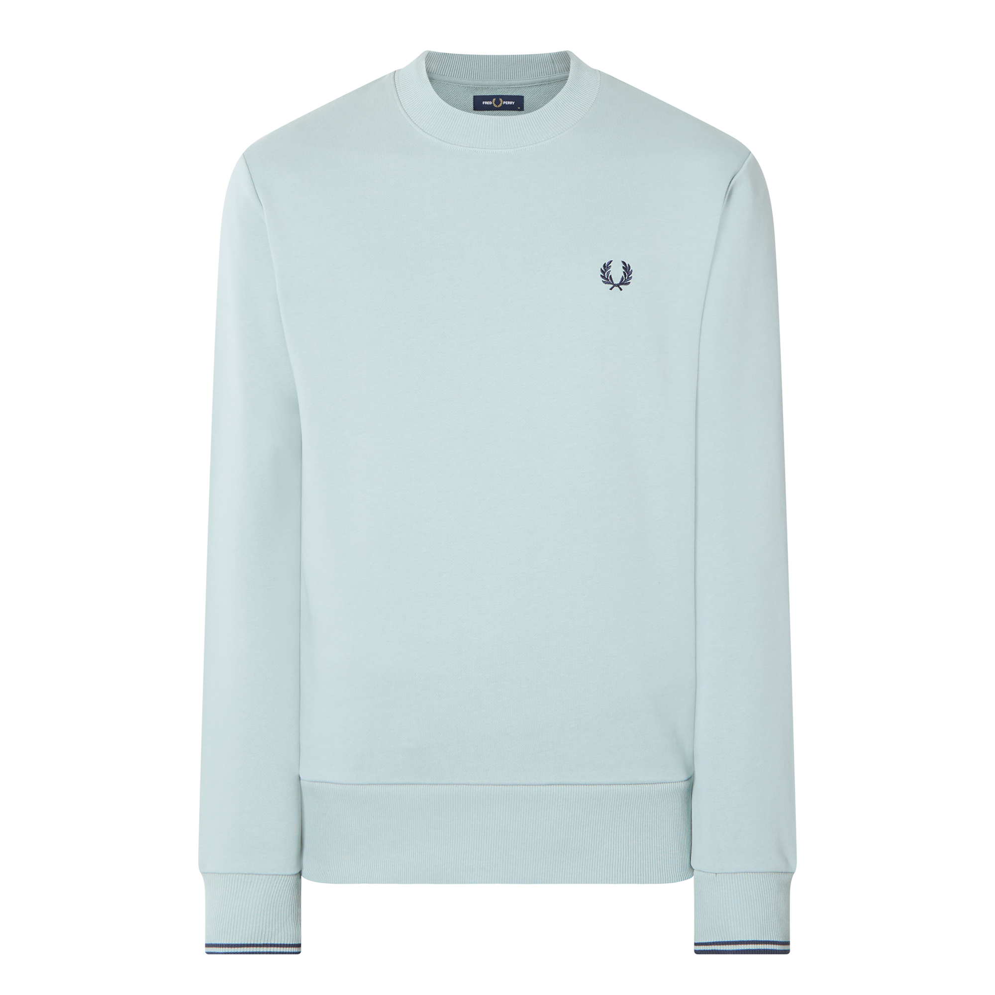 Fred Perry Herren Blau Sweatshirt Baumwolle Unifarben - Bild 3