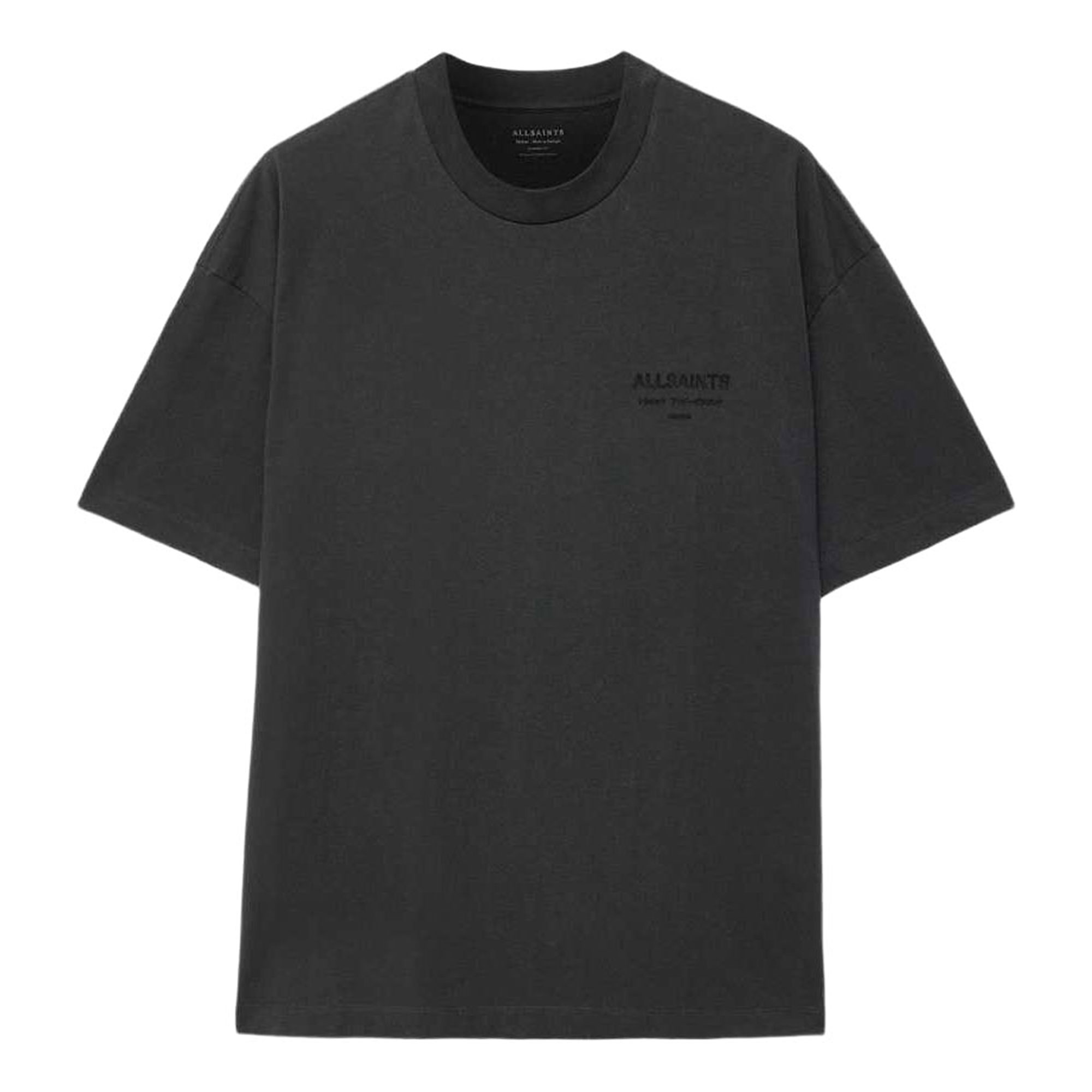 Allsaints Herren Grau Xander Ss Crew Tee - Bild 2