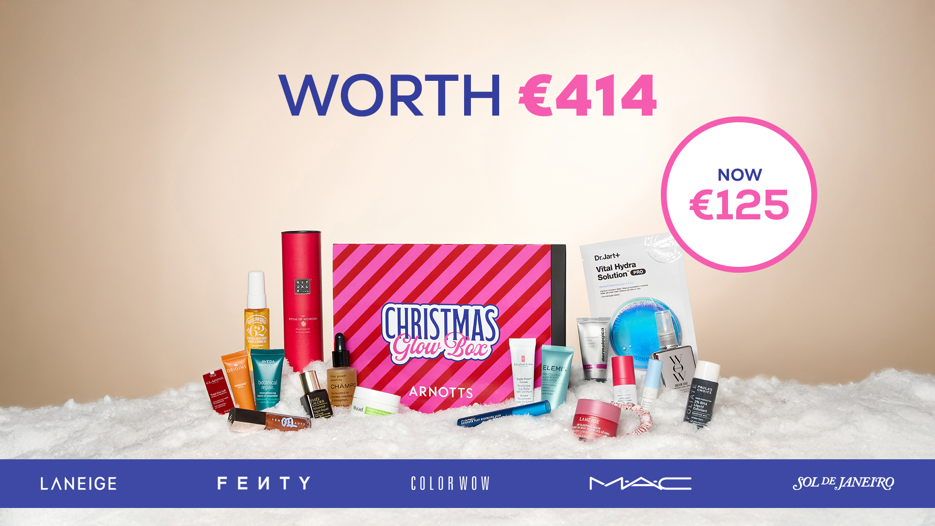 The Christmas Glow Box arnotts graphic