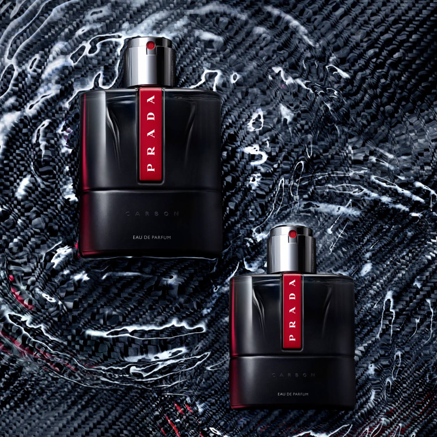 Prada Luna Rossa Eau de Parfum masculine fragrance with lavender, liquorice, and cypress
