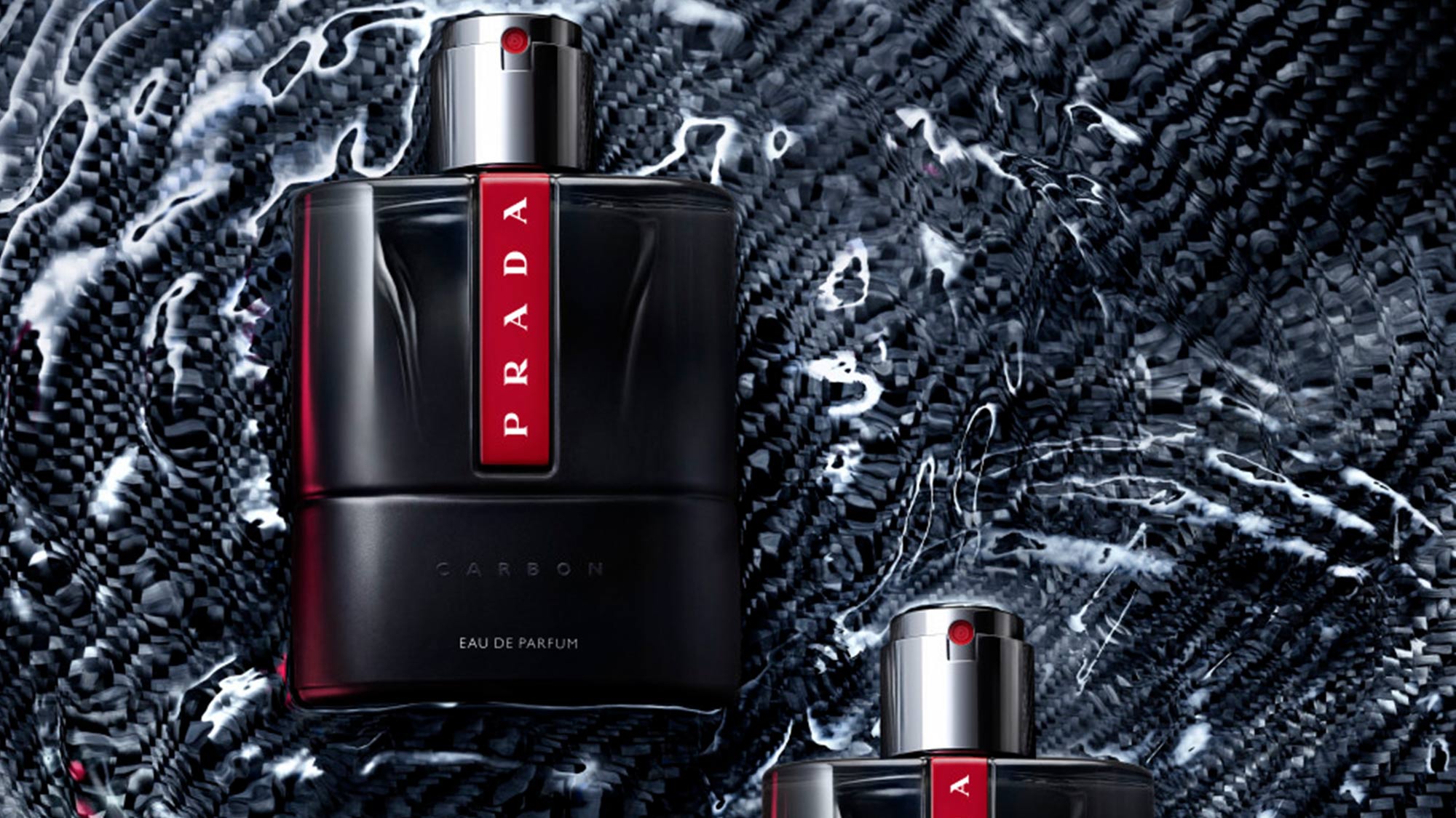Prada Luna Rossa Eau de Parfum masculine fragrance with lavender, liquorice, and cypress