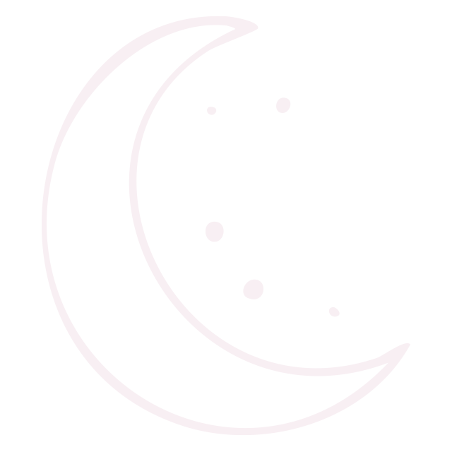 Illustration of a crescent moon