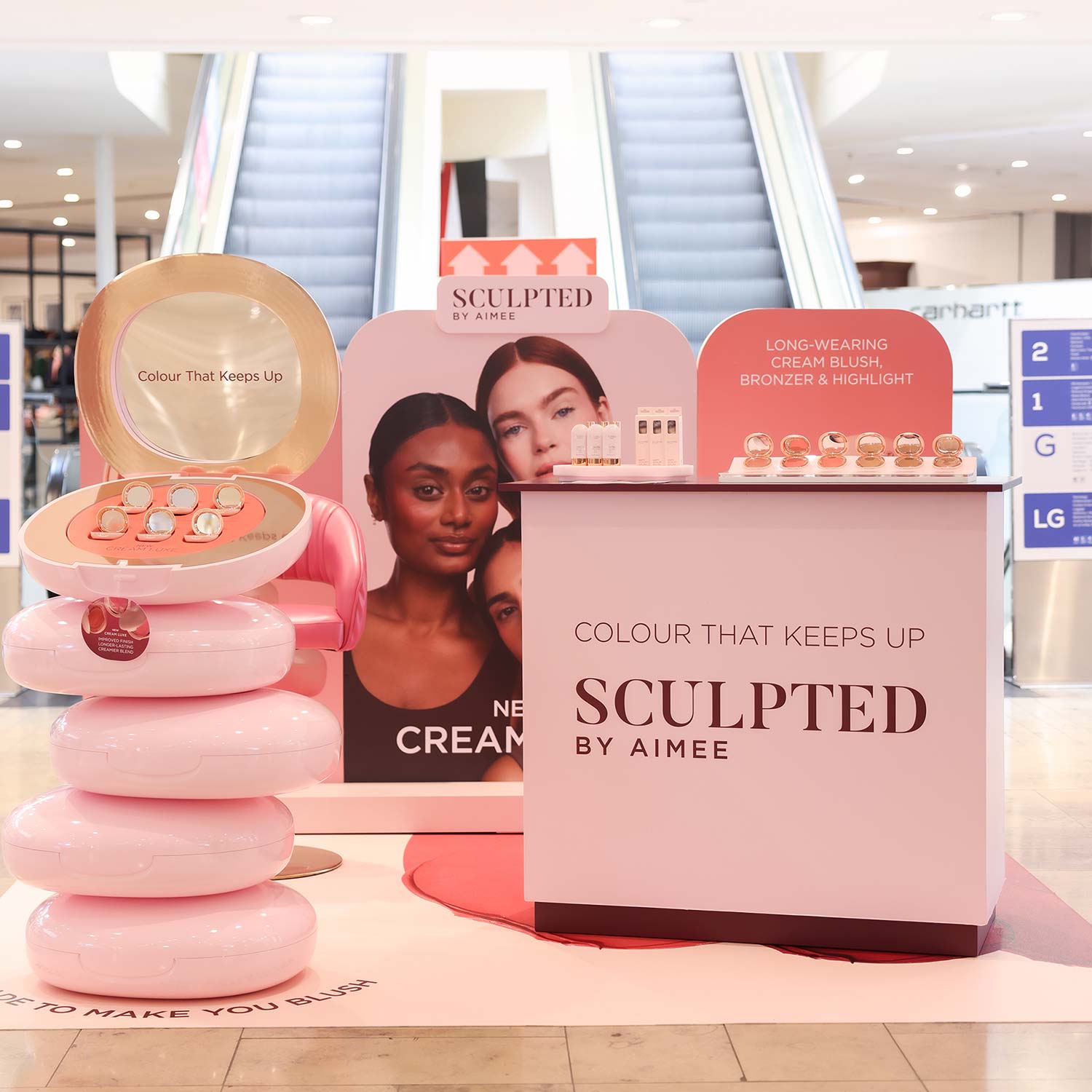 Sculpted By Aimee pop-up store event promotion